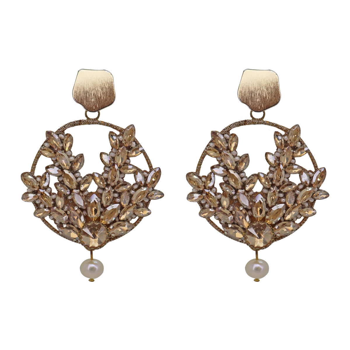 Swara Earrings in Gold