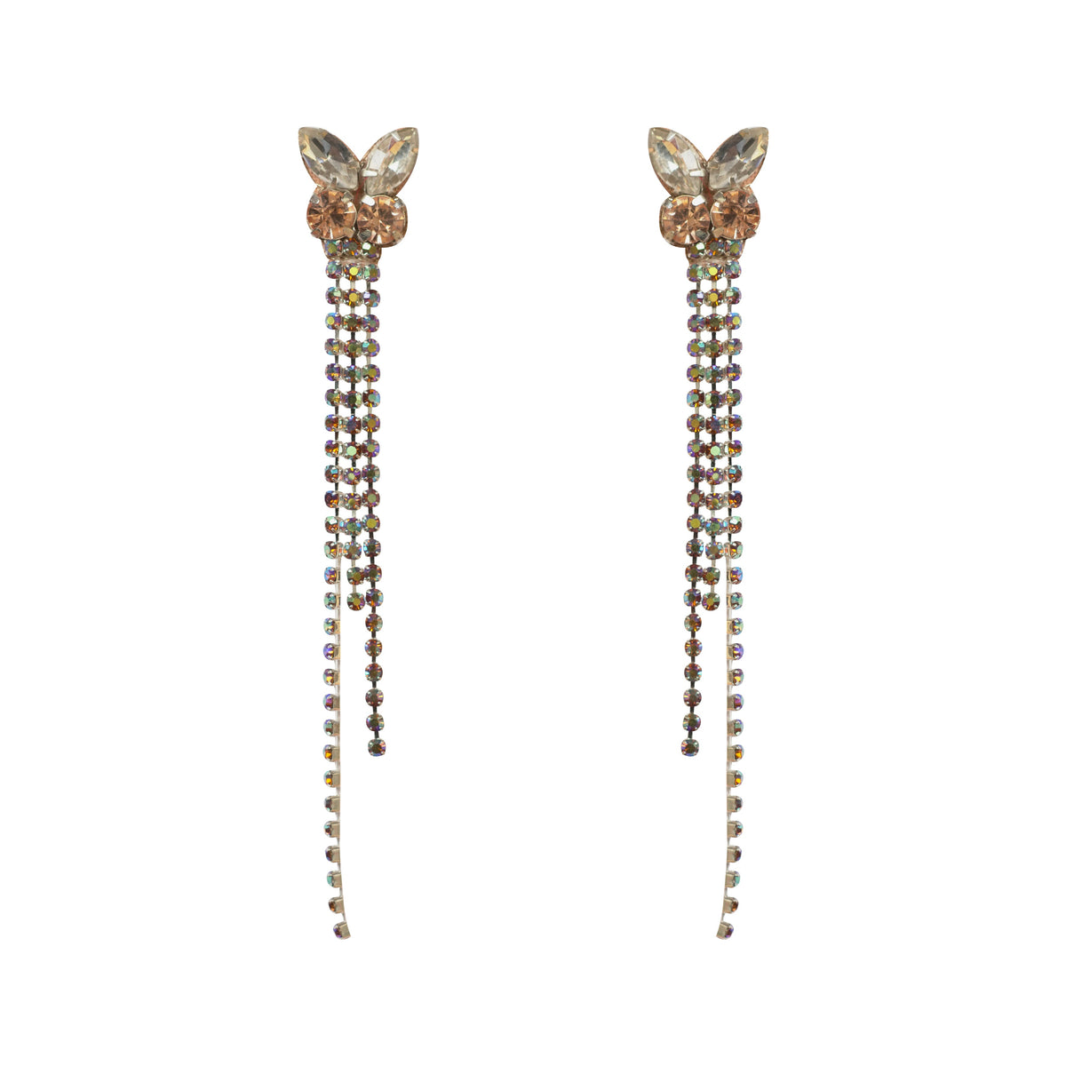 Butterfly Earrings in Peach