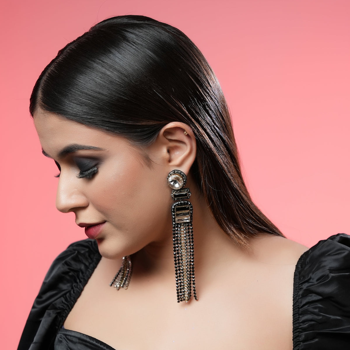 Ziva Earrings handcrafted by Label Pooja Rohra