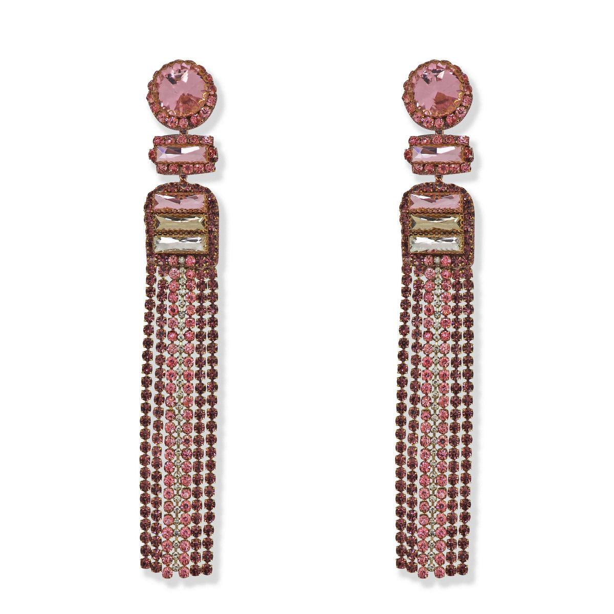 Ziva Earrings in Pink