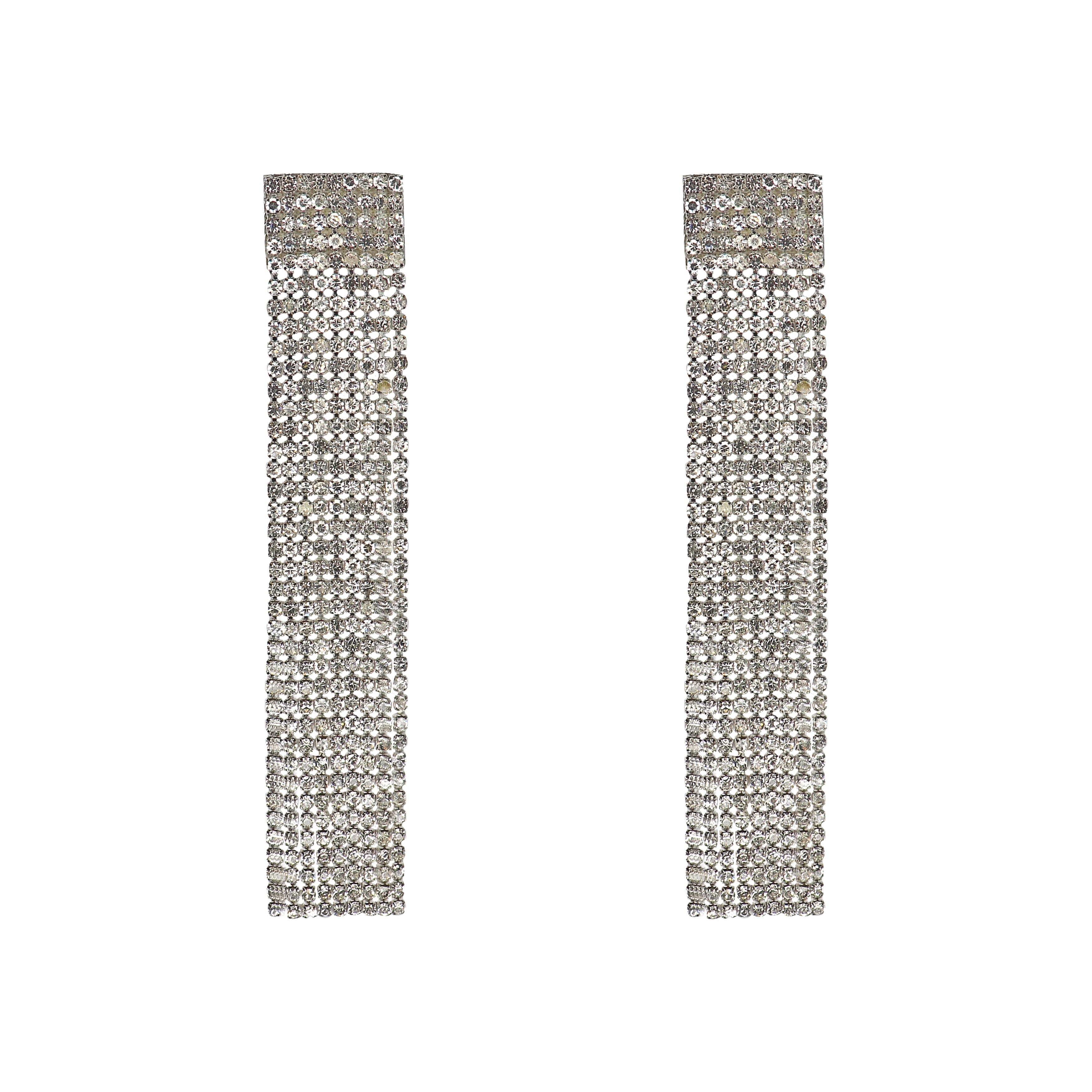 Romy Rhinestone Tassel Earrings