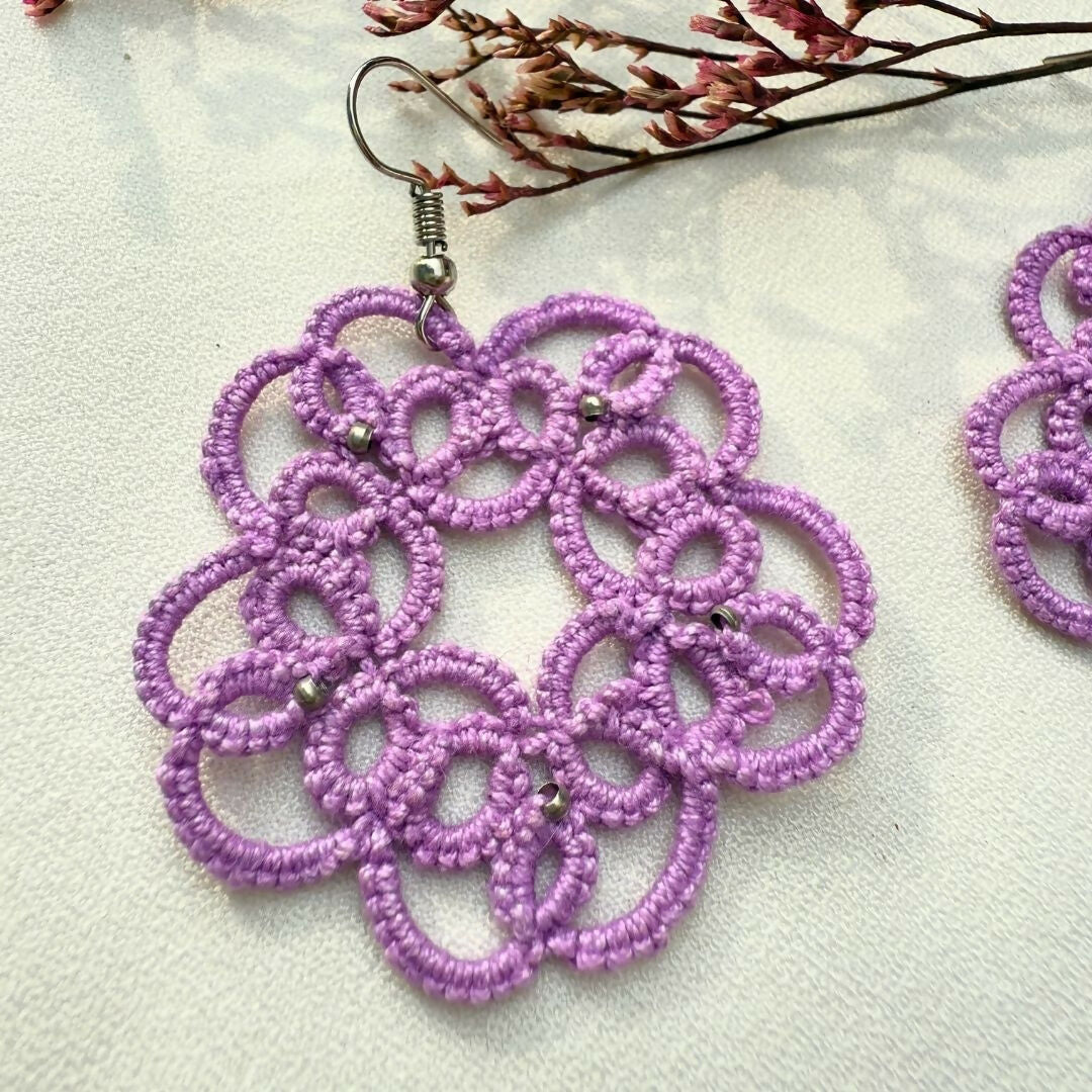 Lavender Bloom Earrings