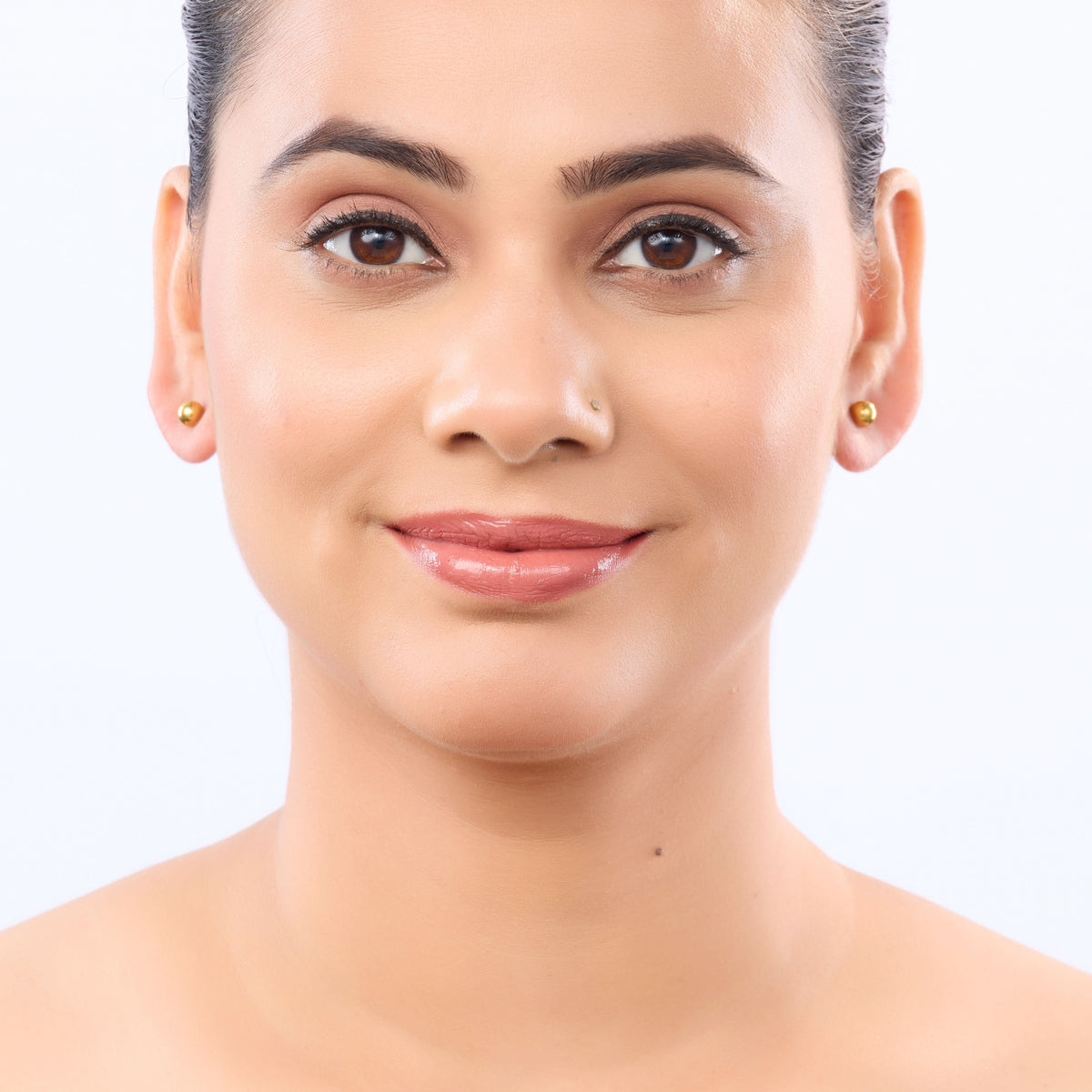 18K Gold Plated Celeste Modern Hoop Earrings for Women | Anti Tarnish