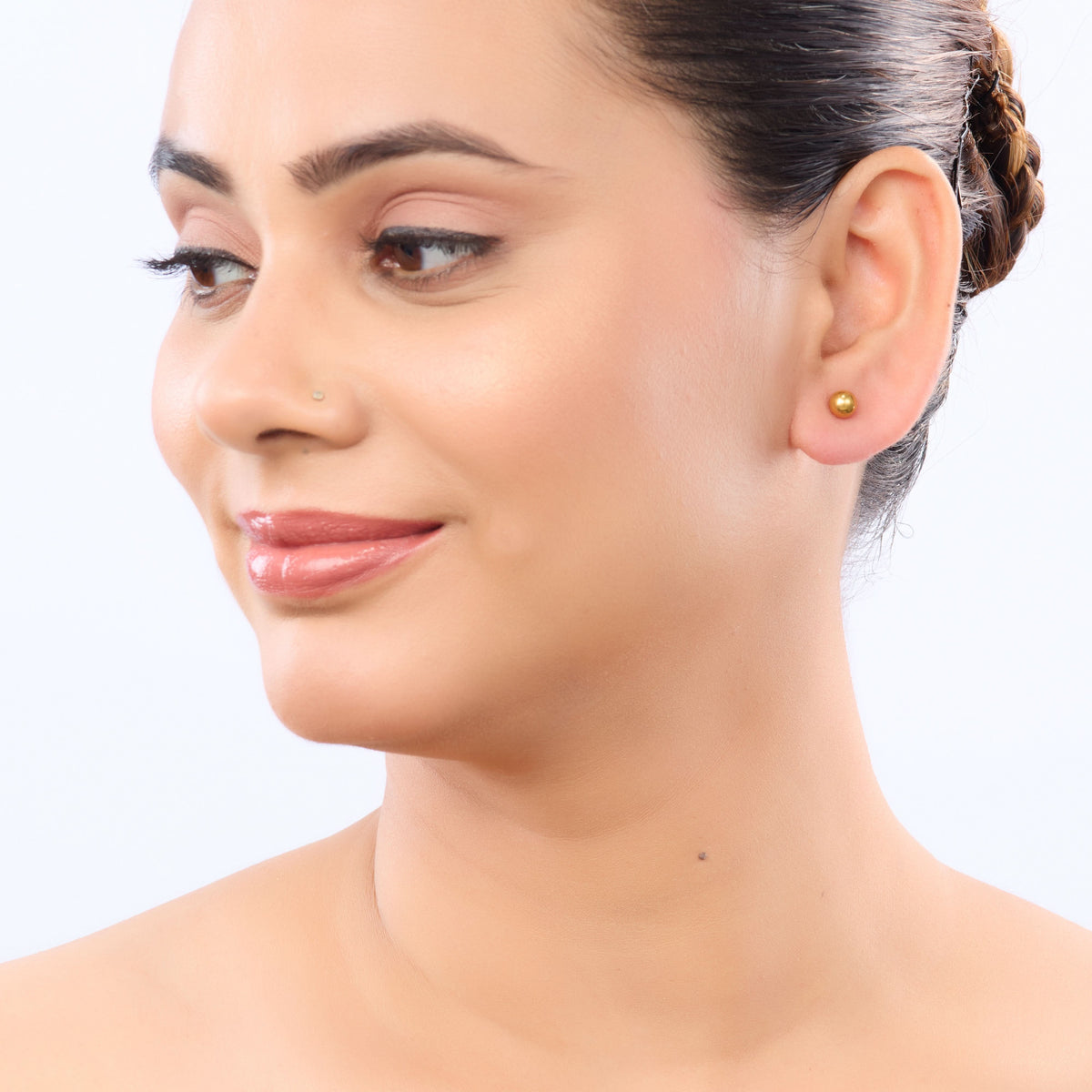 18K Gold Plated Celeste Modern Hoop Earrings for Women | Anti Tarnish