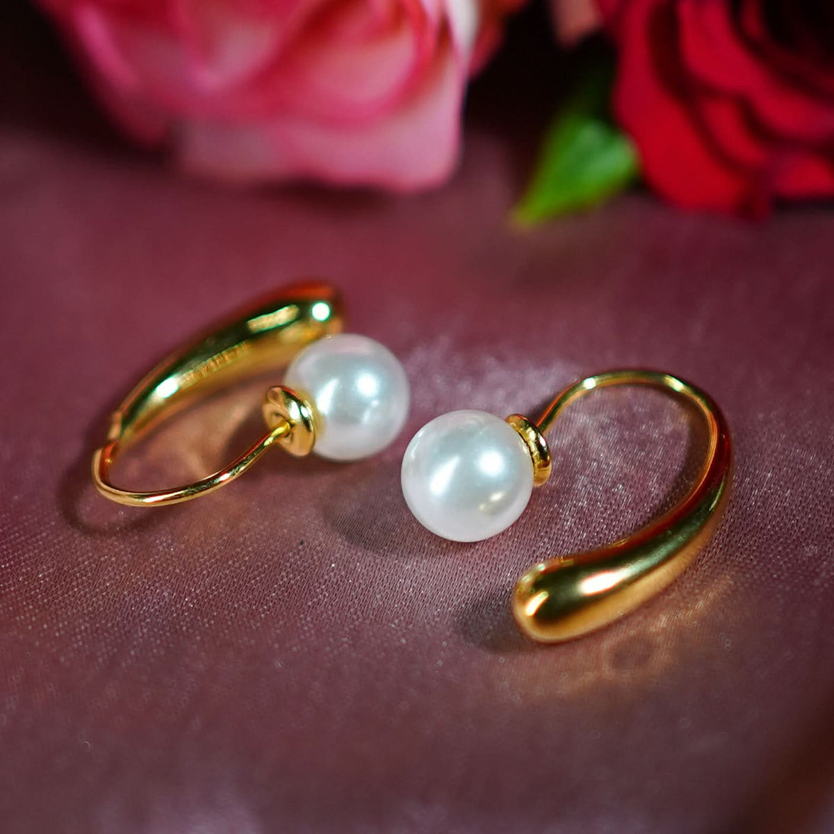 18K Gold Plated Luxe Statement Drop Earrings for Women | Anti Tarnish