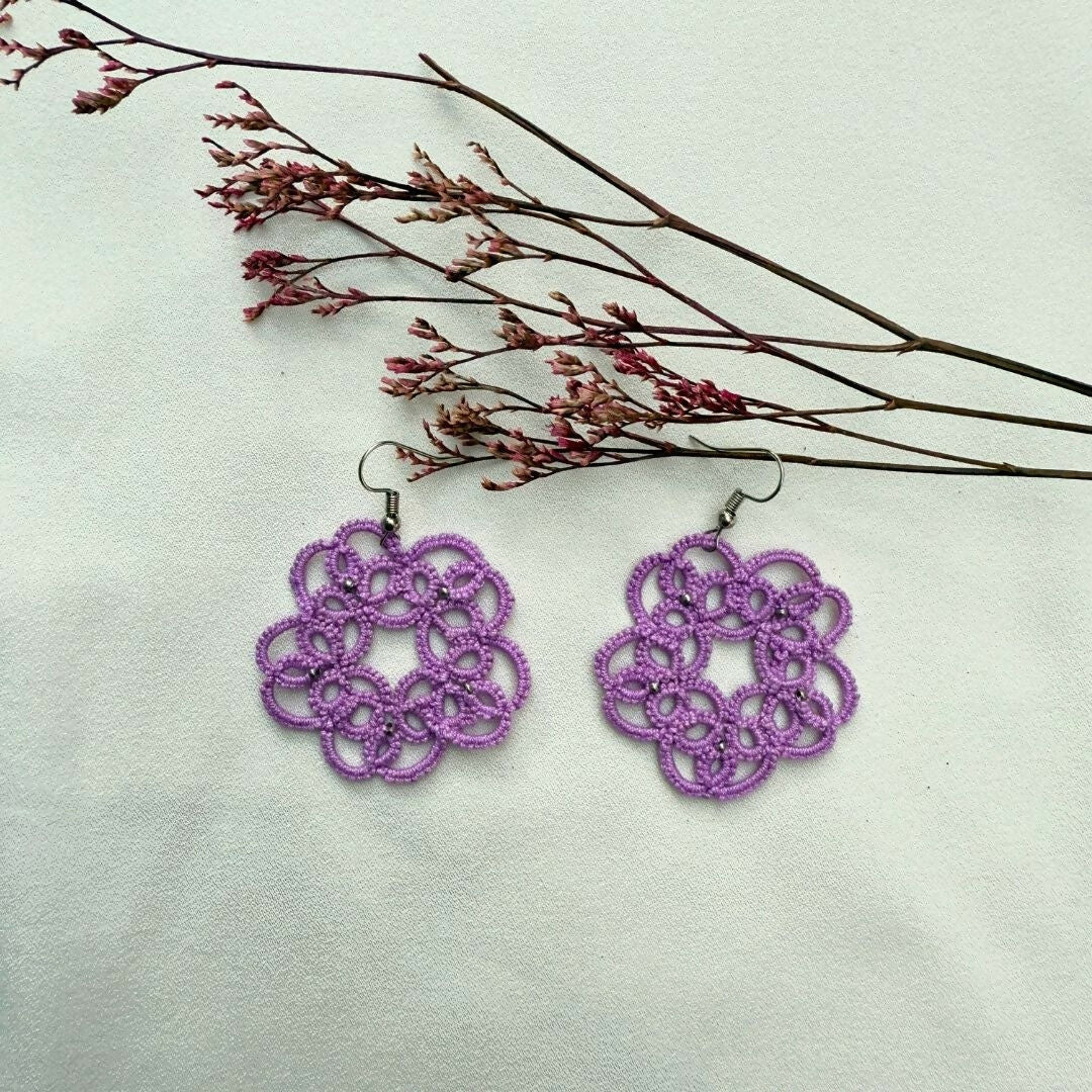 Lavender Bloom Earrings