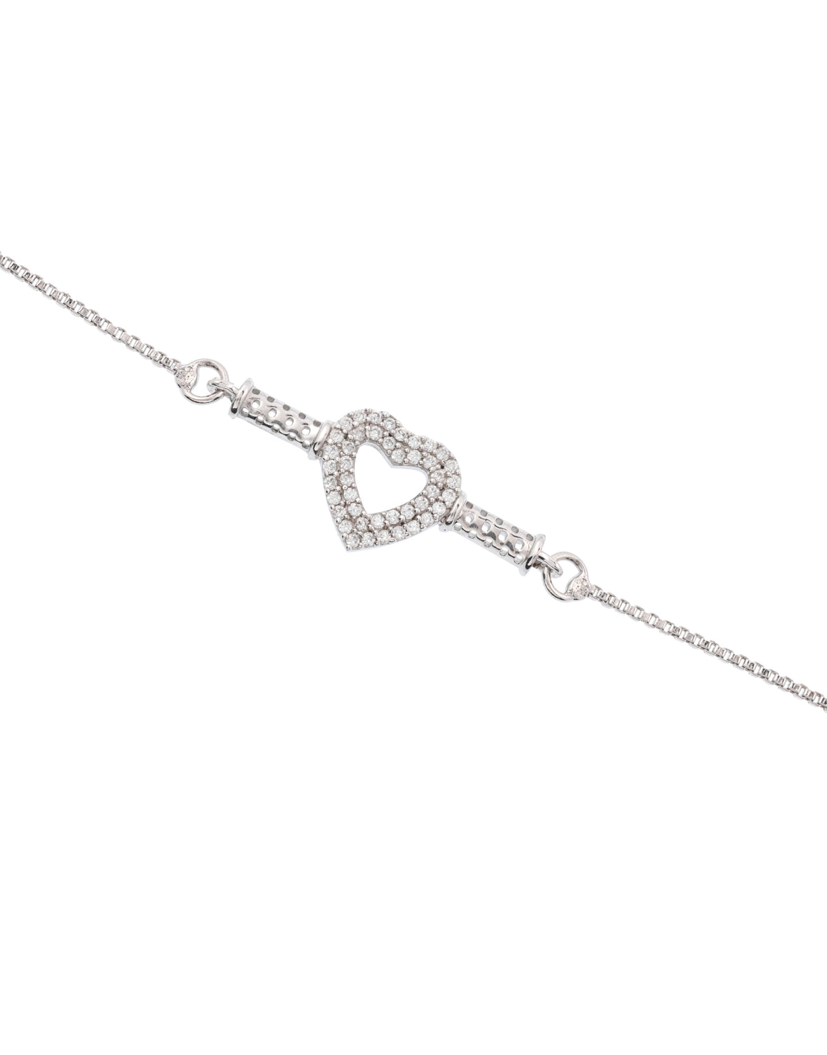 Elegant Heart Shape Adjustable Chain Bracelet
