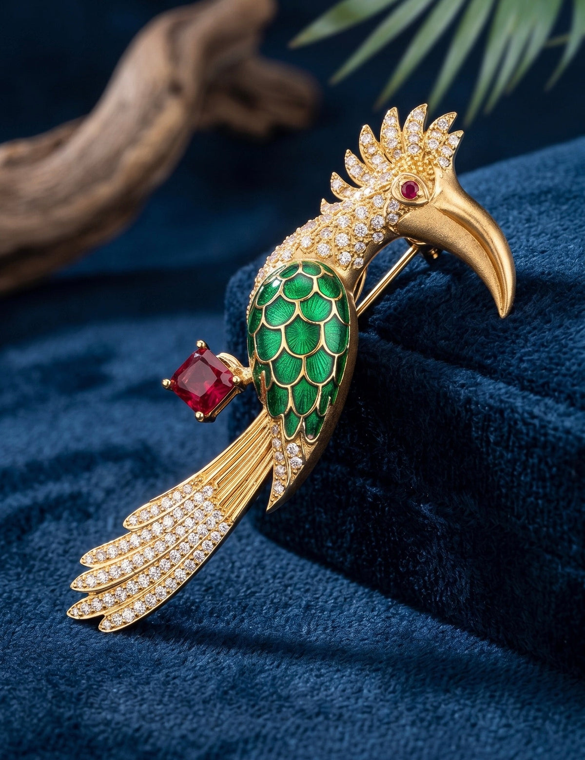 Royal Hornbill Brooch