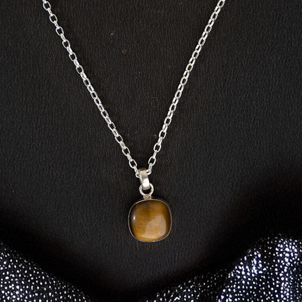 925 Silver Tigar Eyes Pendant