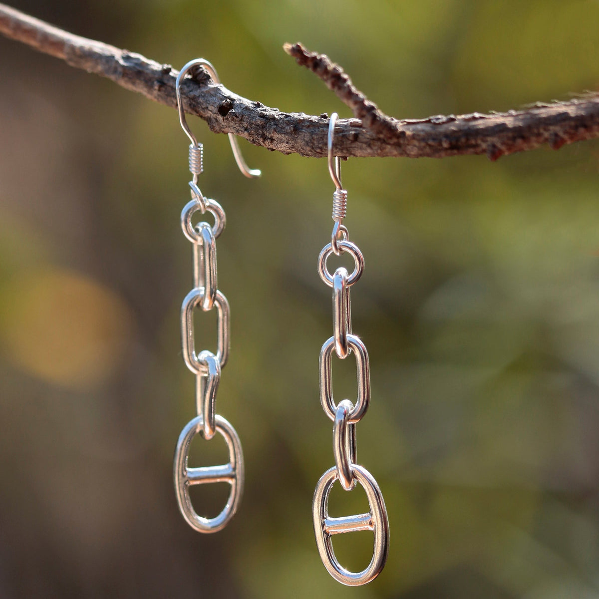 925 Sterling Silver-Plated Classic Long Drop Earrings
