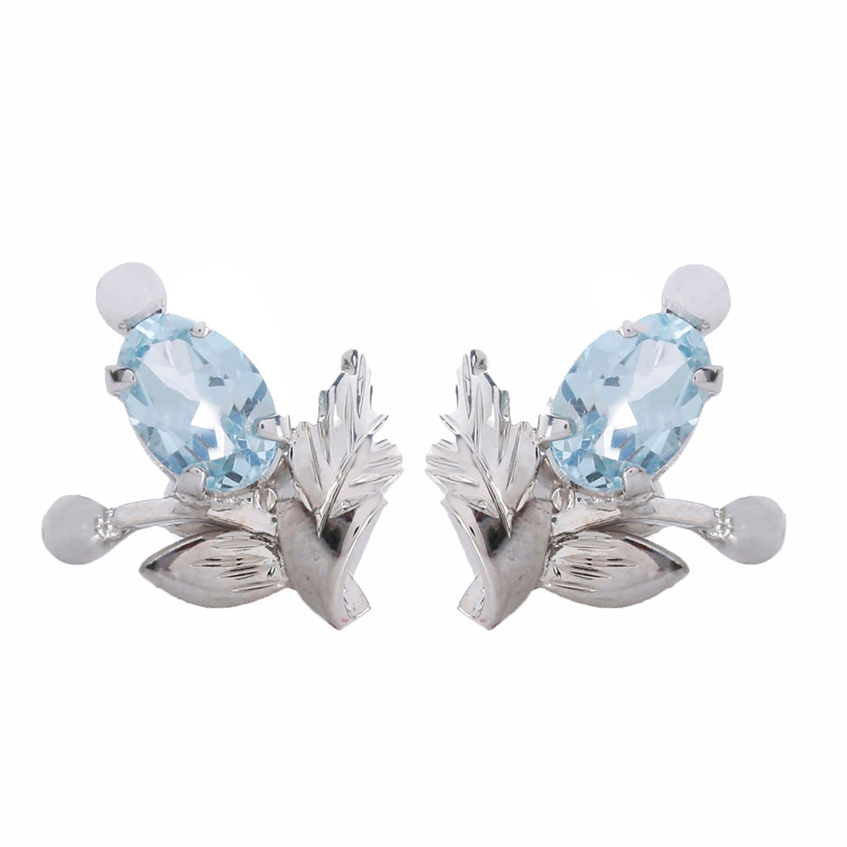 925 Elegant Sterling Silver Jewelry Handcrafted Blue Topaz Earrings & Gemstone Designs for Weddings, Parties, and Everyday Elegance