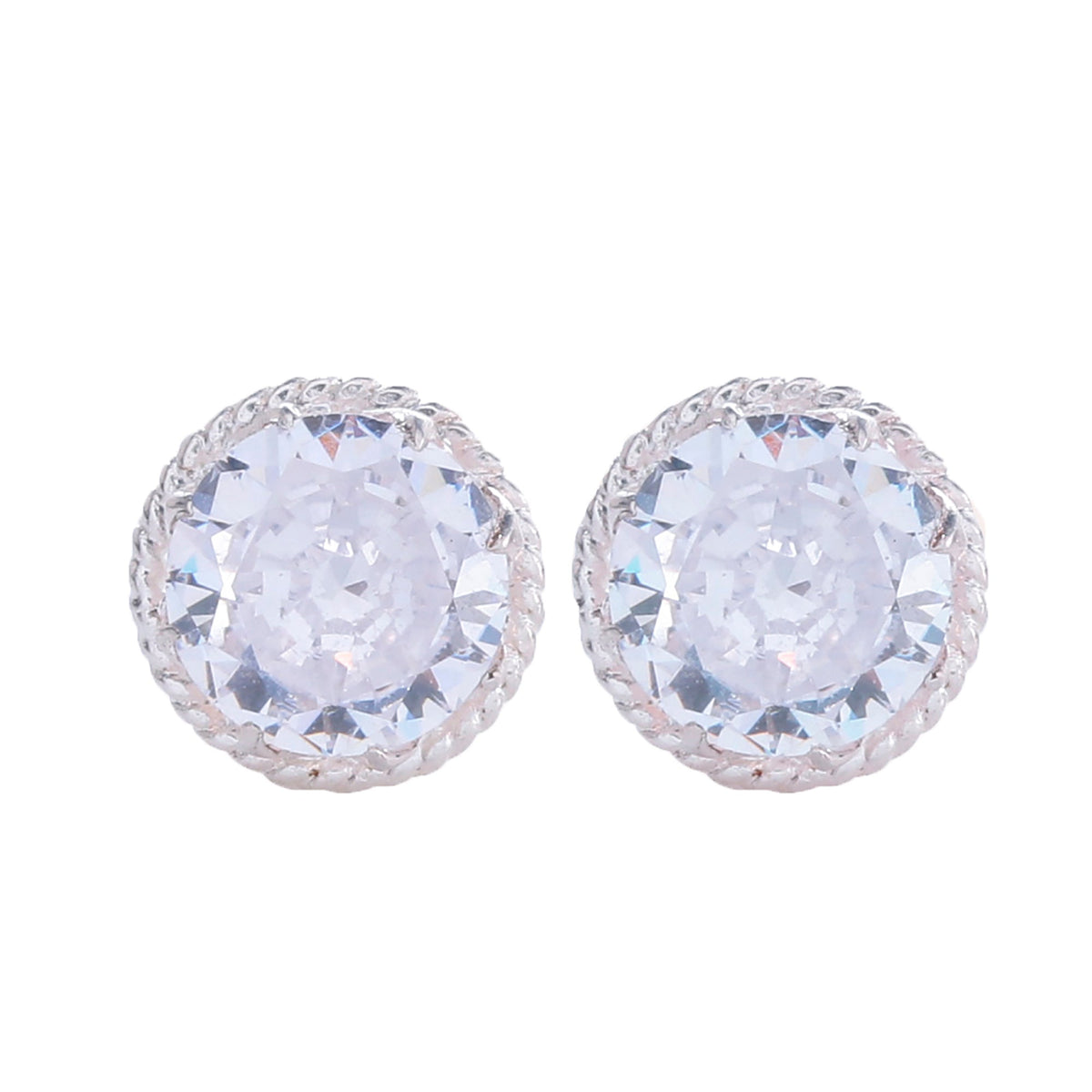 925 Sterling Silver Zircon Eartops – Elegant Handcrafted Jewelry for Every Occasion