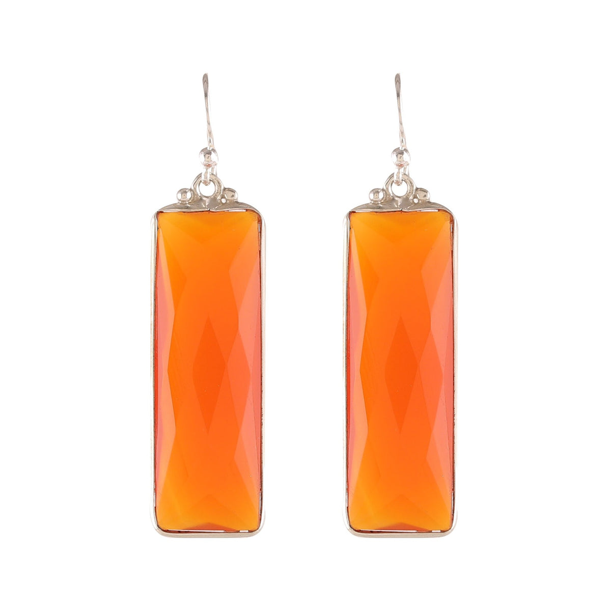 925 Sterling Silver Carnelian Earrings – Ethereal Glow and Timeless Elegance for Every Occasion