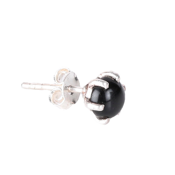925  Silver Black Onyx Stone Eartops for Women – Handcrafted with, Elegant Statement Jewelry for Any Occasion