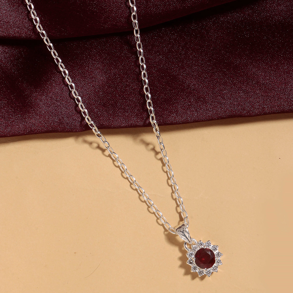 925 Sterling Silver AD Zircon Pendant with Chain for Women |  Necklace | Party Wear Jewellery | Designer Wedding Pendant Set | Elegant Gift for Her | Fashion Necklace Women