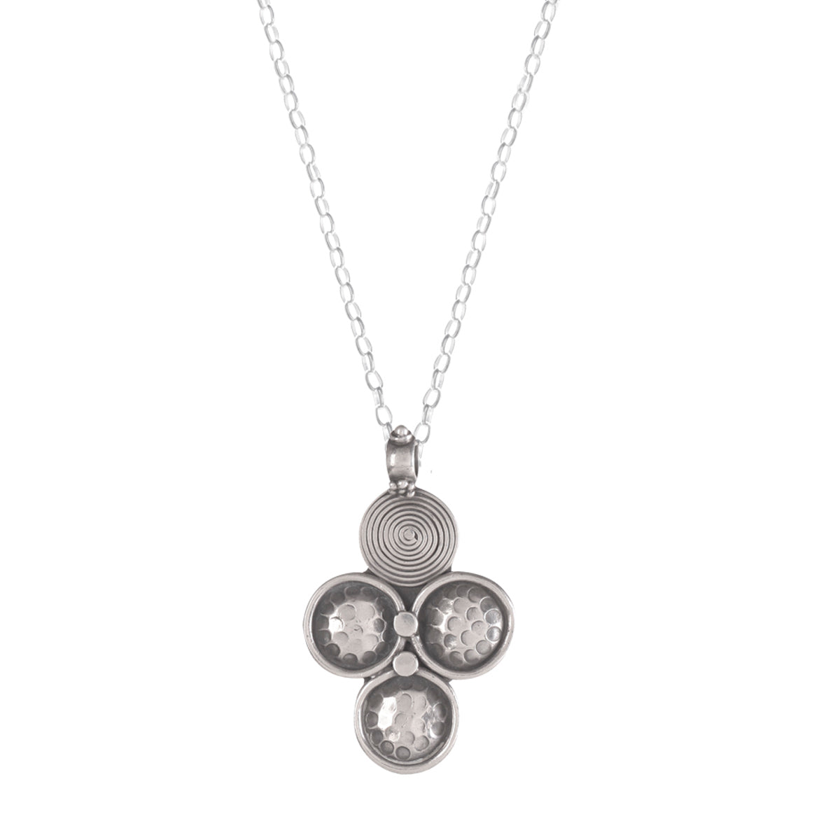 925  Sterling Silver Inspired Sterling Silver Pendant – Unique Textured Design
