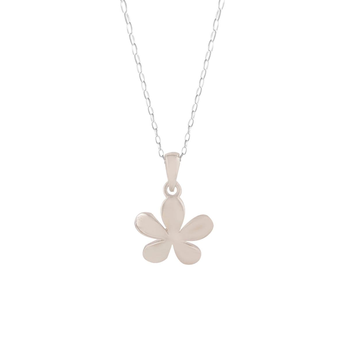 925 Sterling Silver Floral Pendant Necklace Elegant & Timeless Design