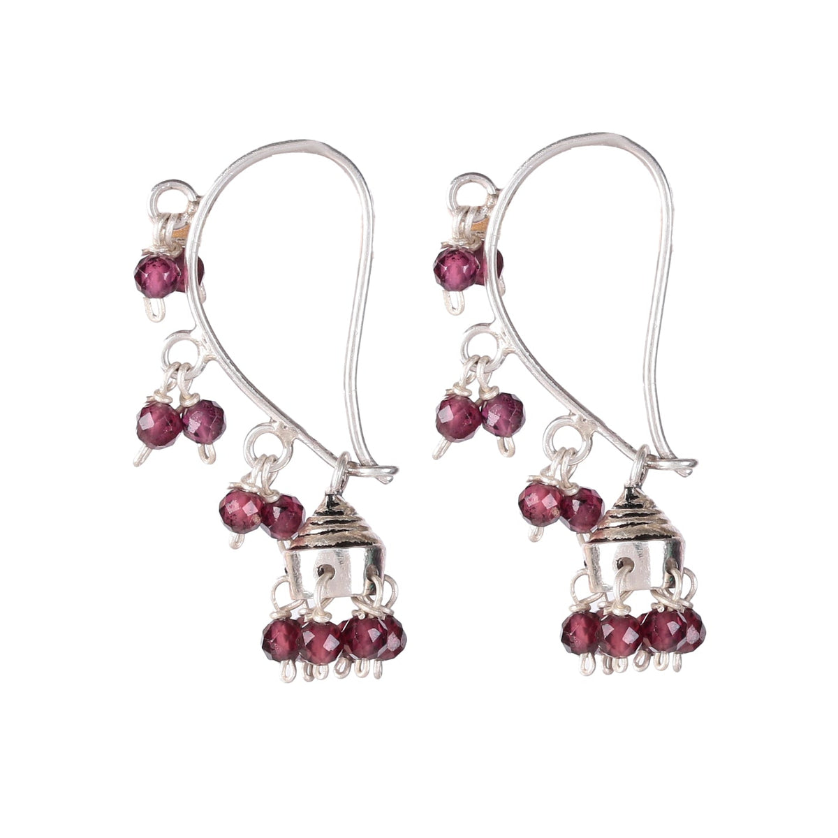 925 Sterling Silver Garnet Earrings– Elegant Handcrafted Women Jewelry for Every Occasion