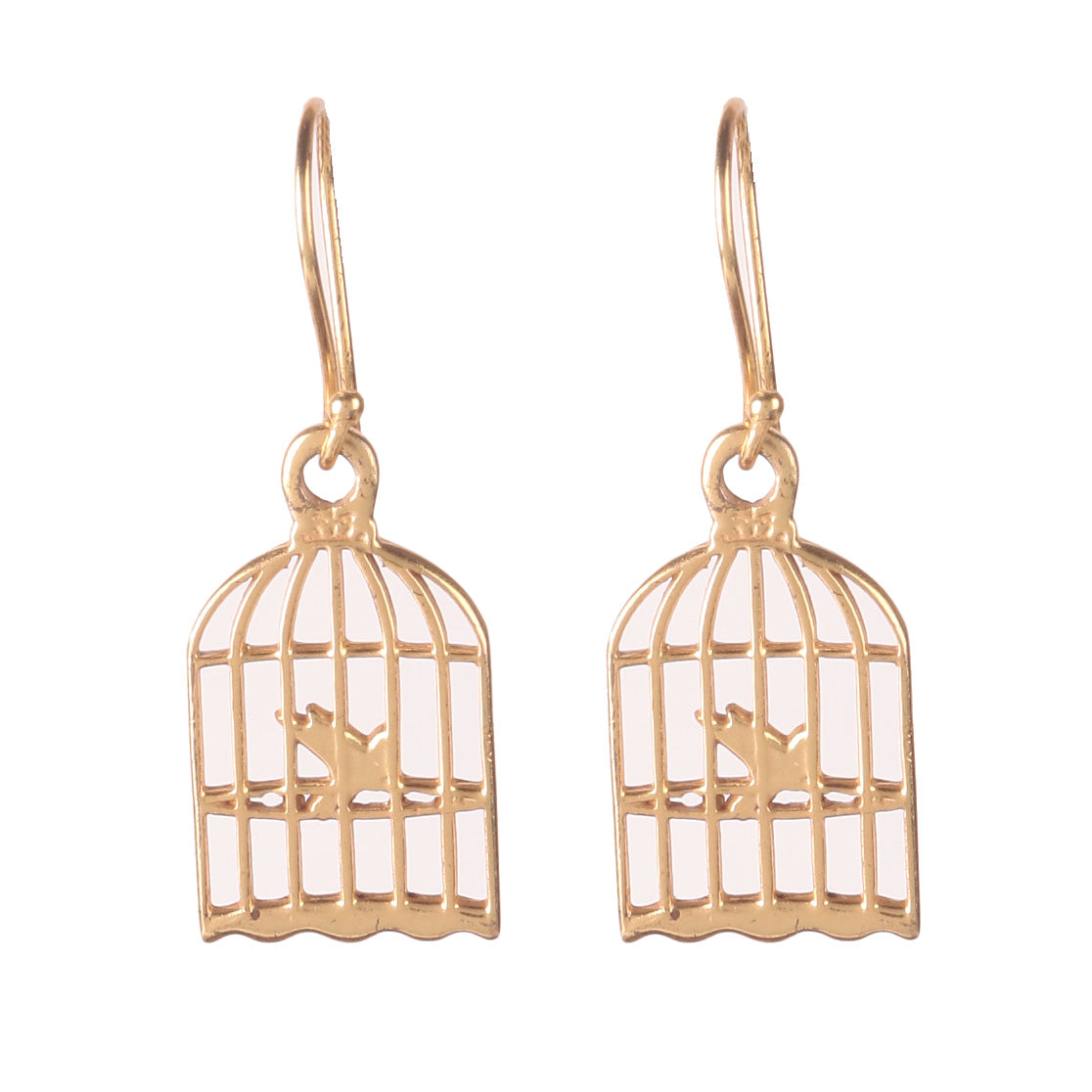 925 Sterling Silver Gold Plated Earrings for Women | Handcrafted Designer Jewelry | Classic and Stylish Design |