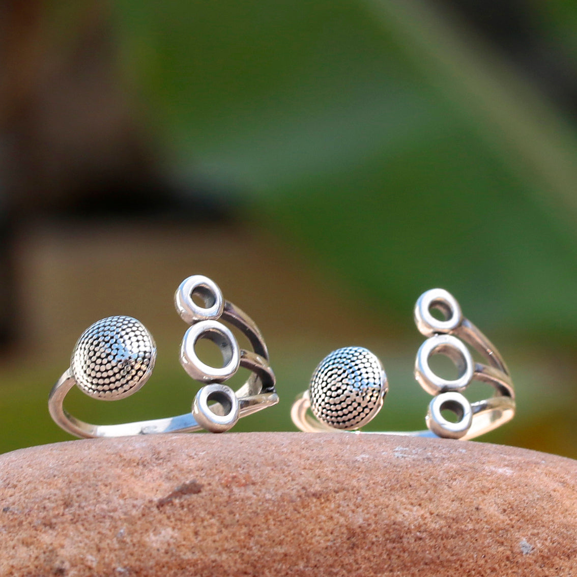 925 Sterling Silver Adjustable Toe Rings for Women