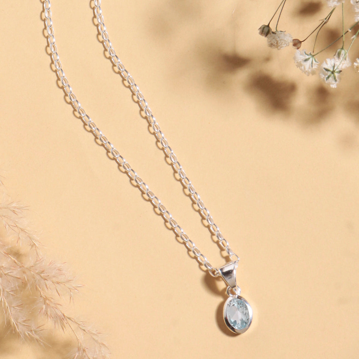 925 Sterling Silver Pendant with Chain for Women – Designer Wedding & Party Wear Necklace Set | Elegant Gift Jewelry for Her
