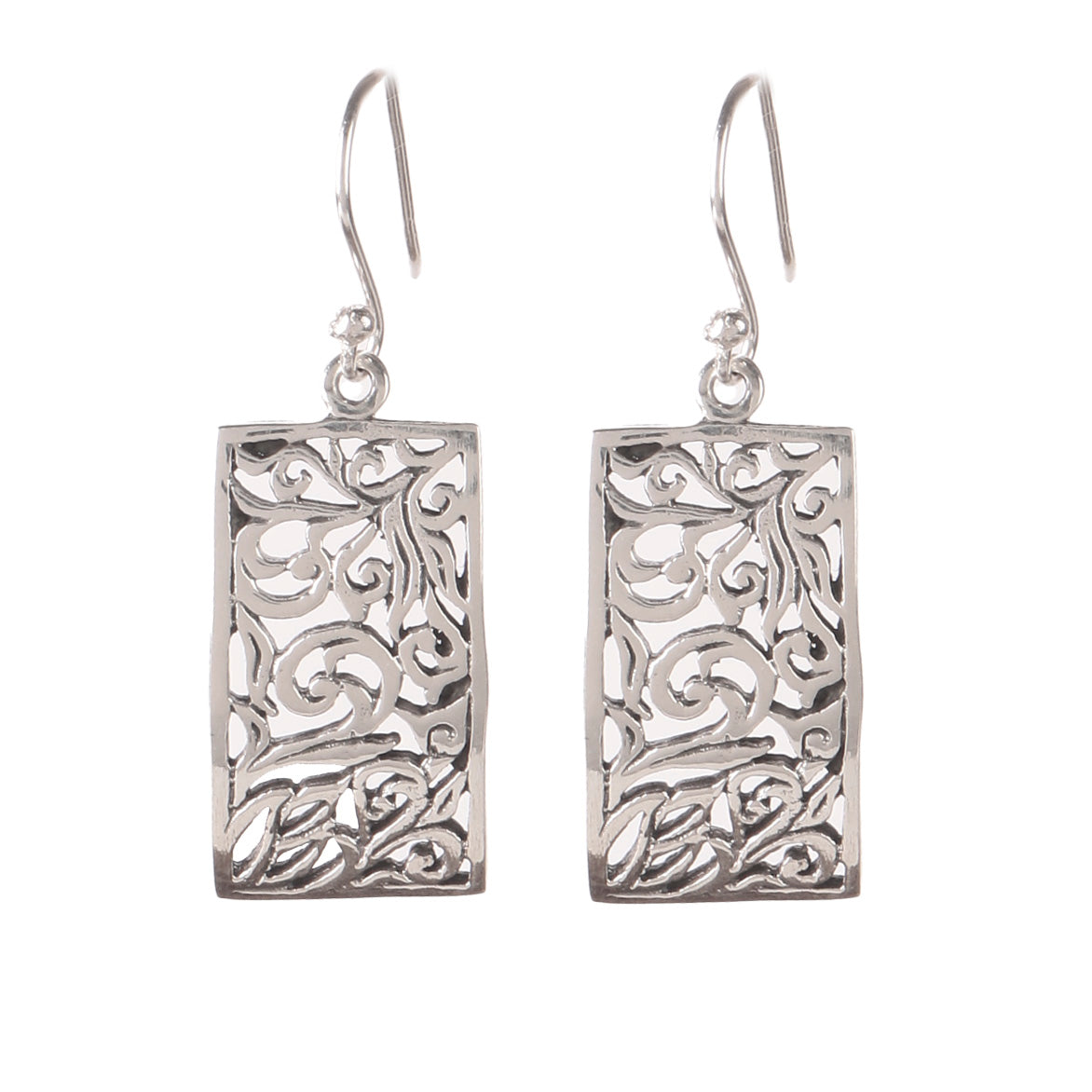 925 Sterling Silver Earrings for Women | Classic White Finish | Handmade Jewelry Gift