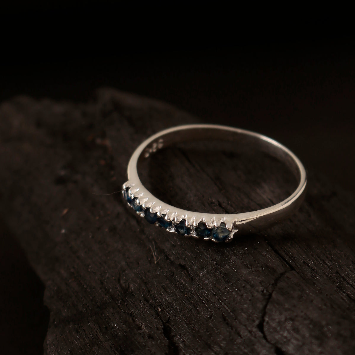 925 Sterling Silver Blue Sapphire Ring for Women | Luxury Royal Blue Stone Jewelry | Wedding & Formal Wear
