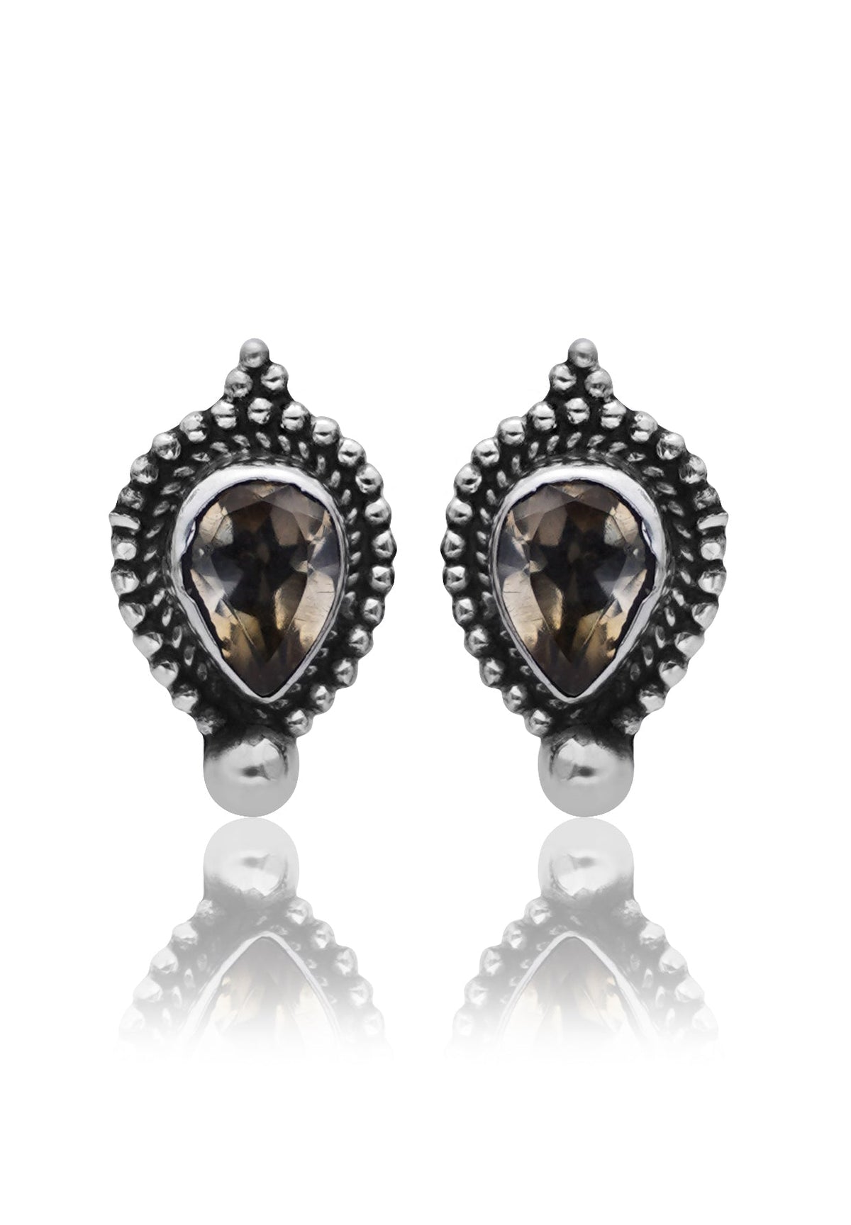 925 Sterling Silver Citrine Earrings for Women | Authentic Silver Jewelry | Handcrafted Elegant Gift