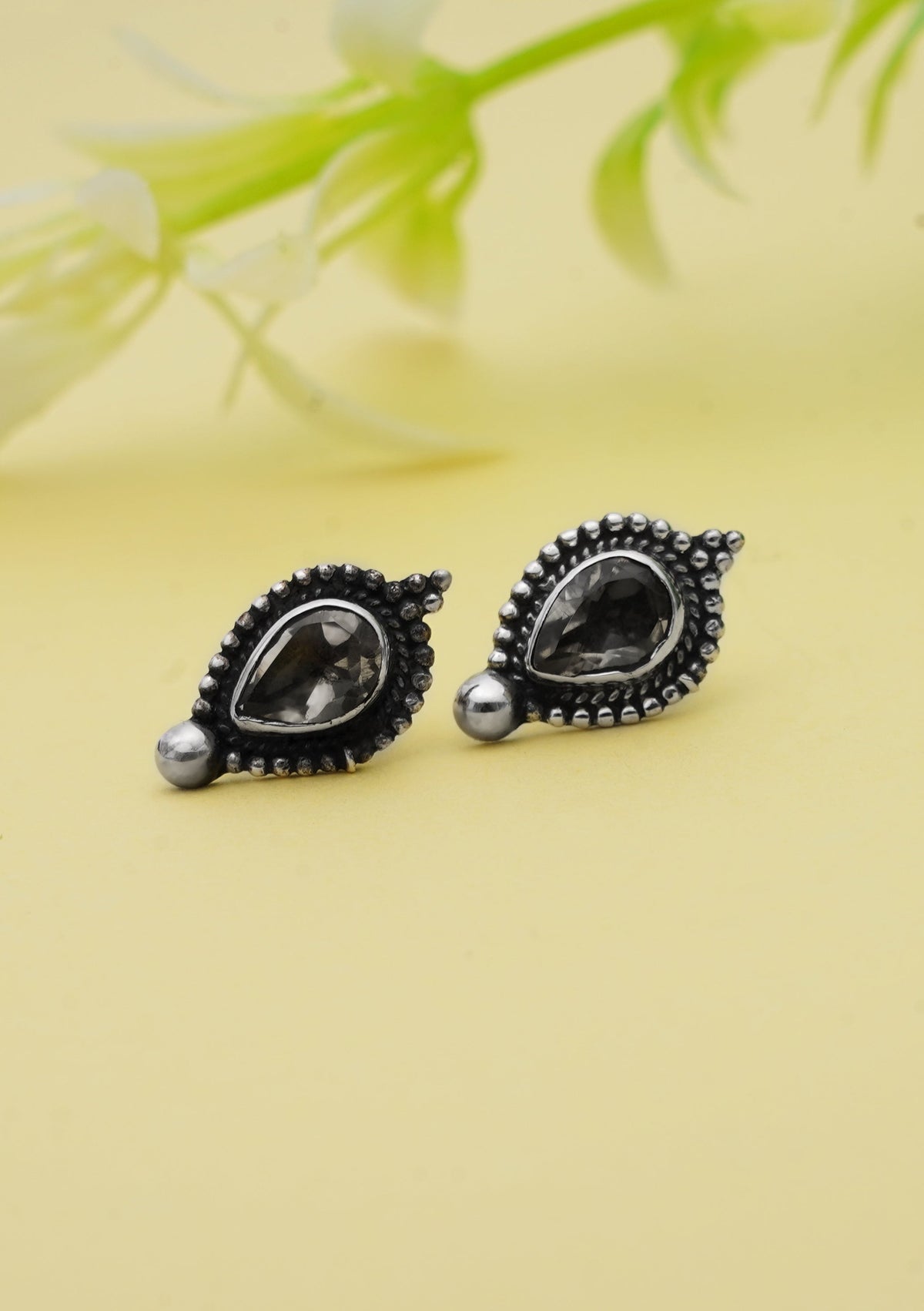 925 Sterling Silver Citrine Earrings for Women | Authentic Silver Jewelry | Handcrafted Elegant Gift