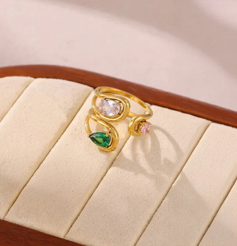 Geometric Pattern Retro Style Ring 62carat