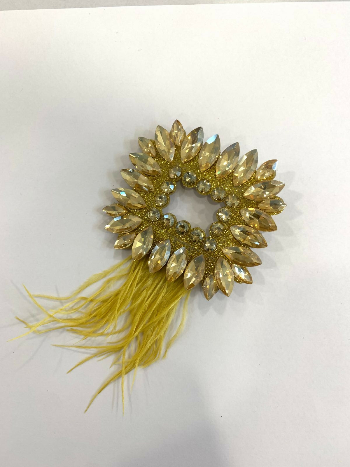 Golden Stardust Feather Hair Clip BSJ121