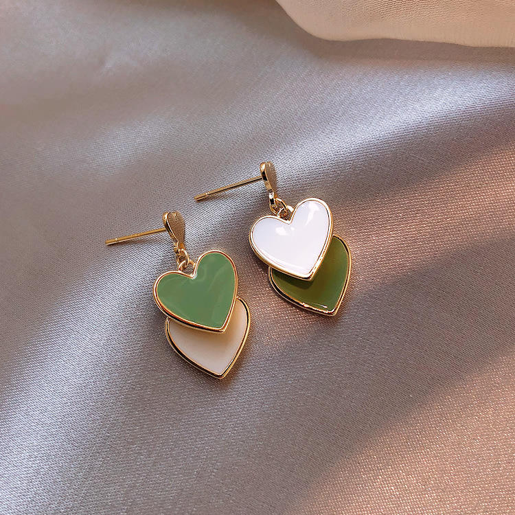 astria-jewellery-gold-plated-heart-drop-earrings-for-women-pastel-enamel-layered-hearts-cute-minimal-statement-earrings-for-girls-women