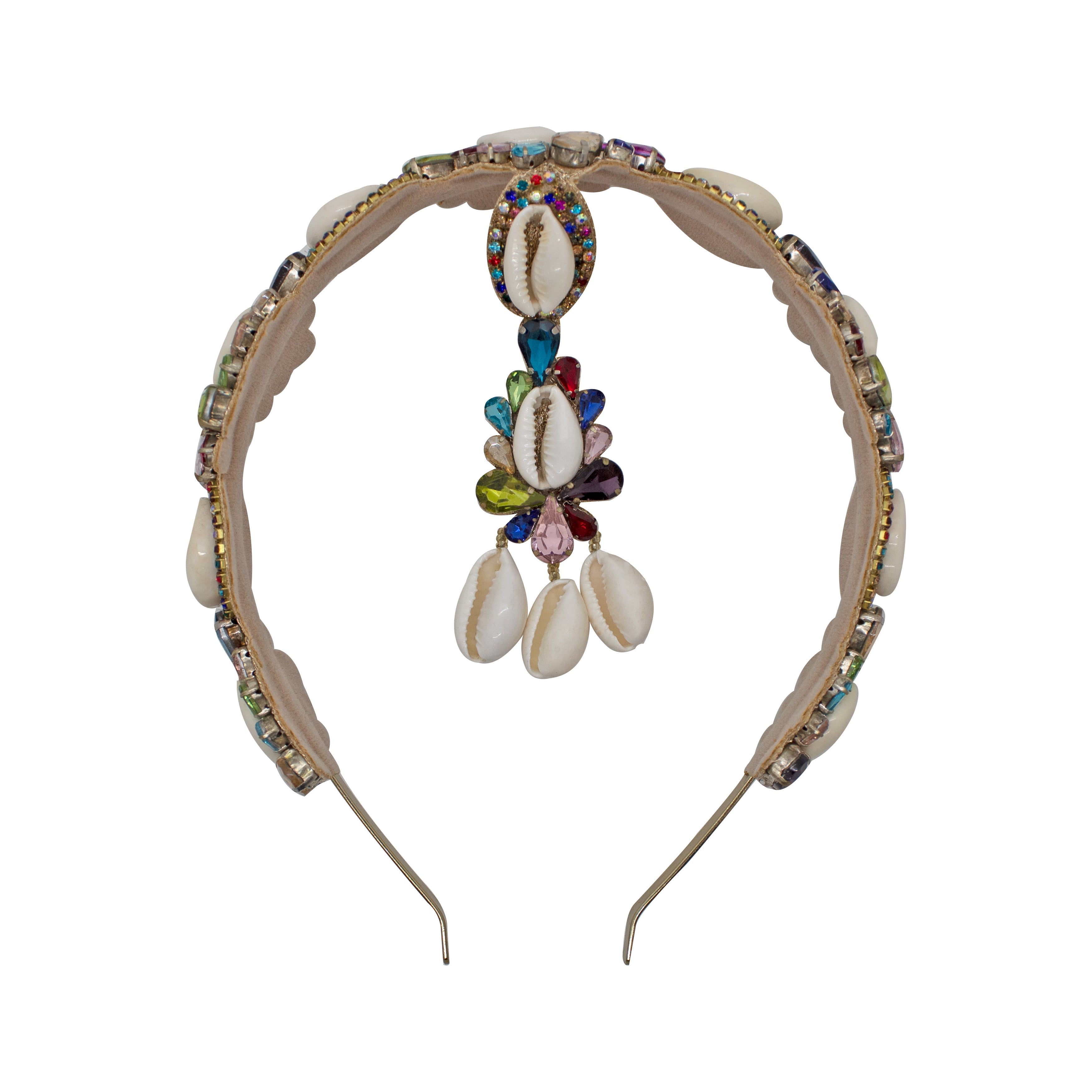 Navya Shankh (Shells) Headband with Maangtika