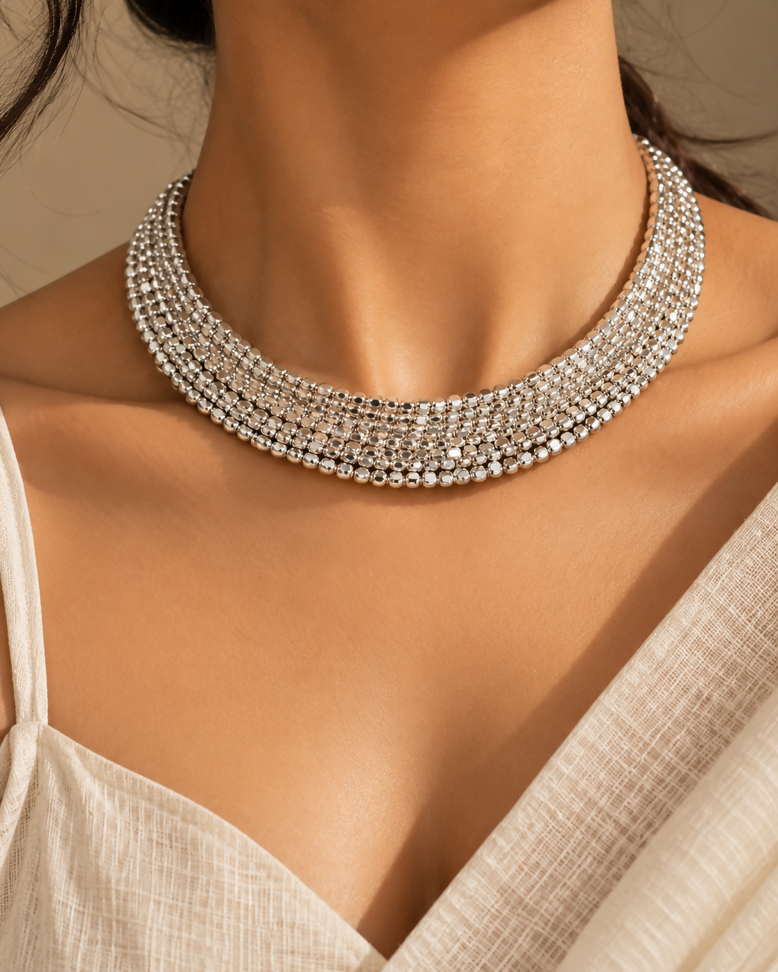 Tara brass necklace