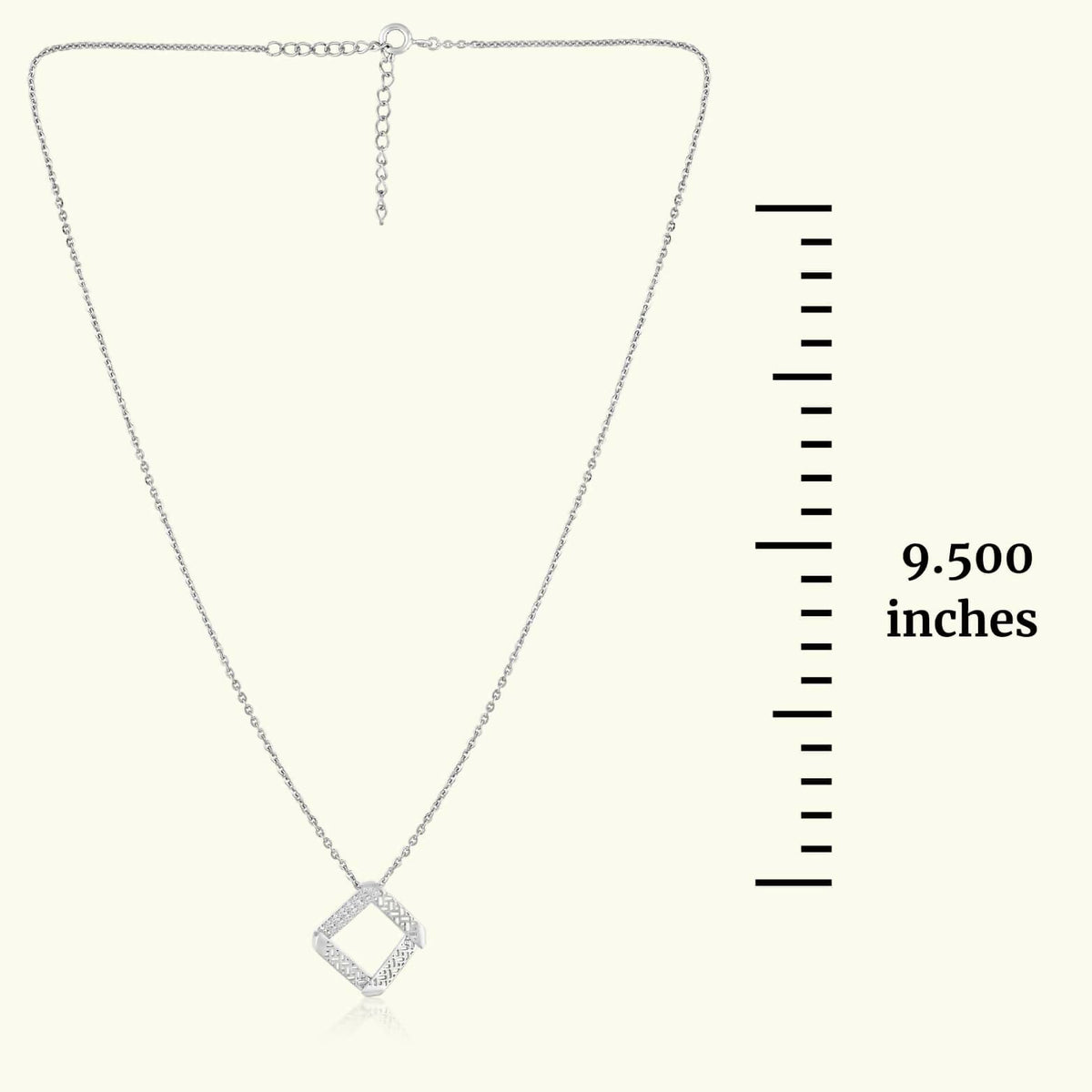 Chic Squares Silver Set