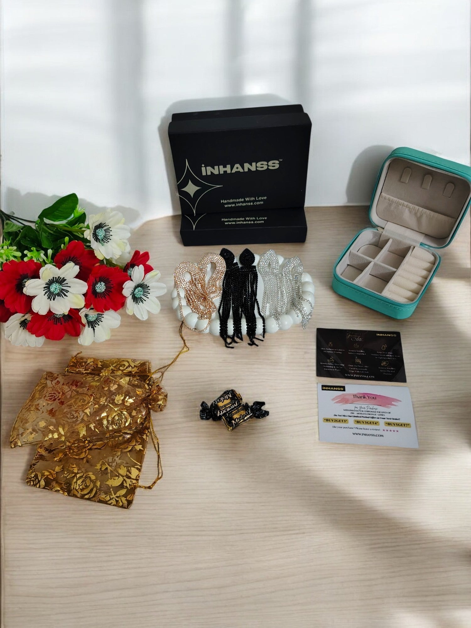 Glitz & Glam Cascade Statement Earrings - Valentine Hamper