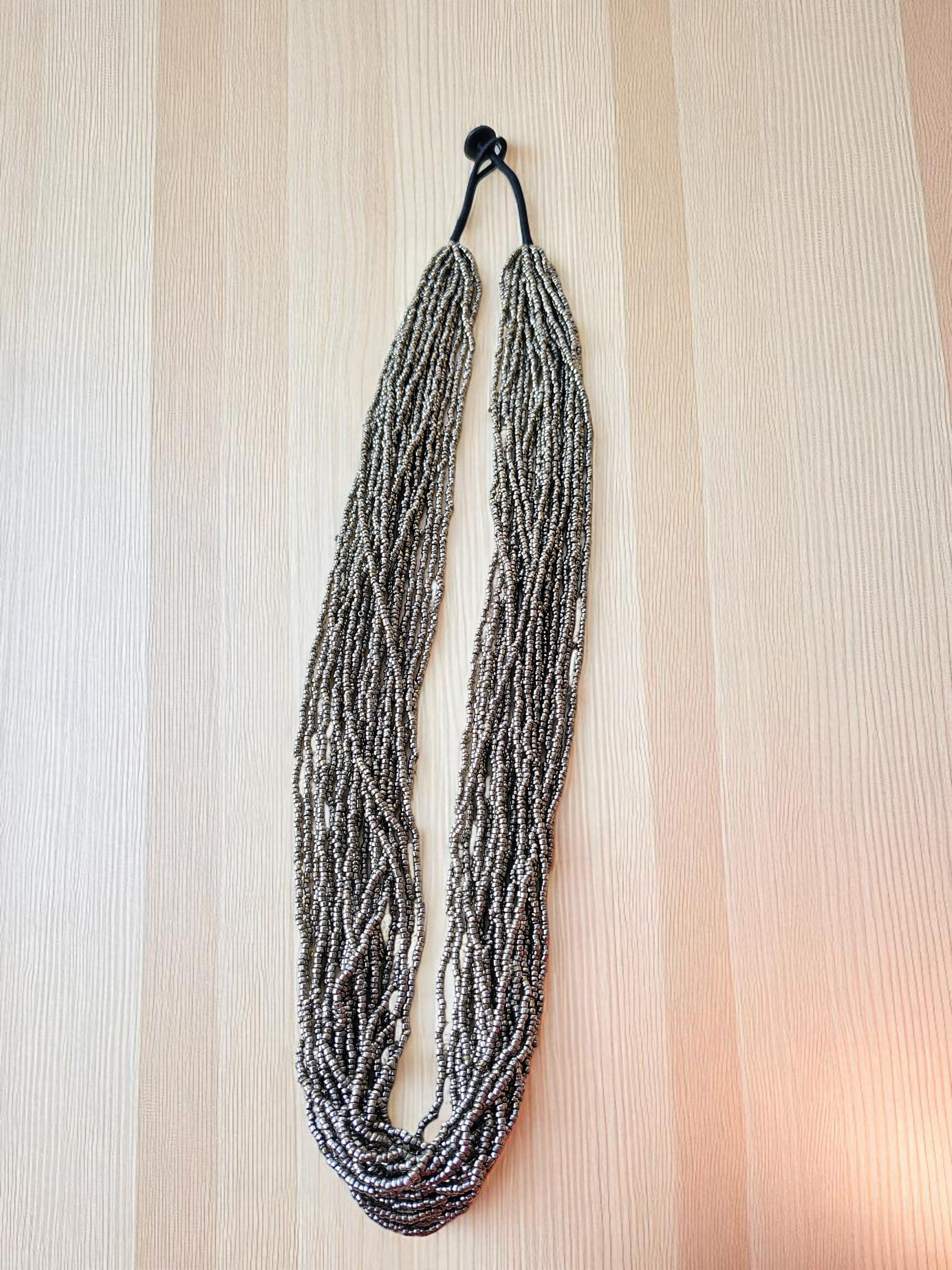 RangSaaz 20-Layer Luxe Long Beaded Necklace (With Optional Statement Earrings) - 16 Colors Available
