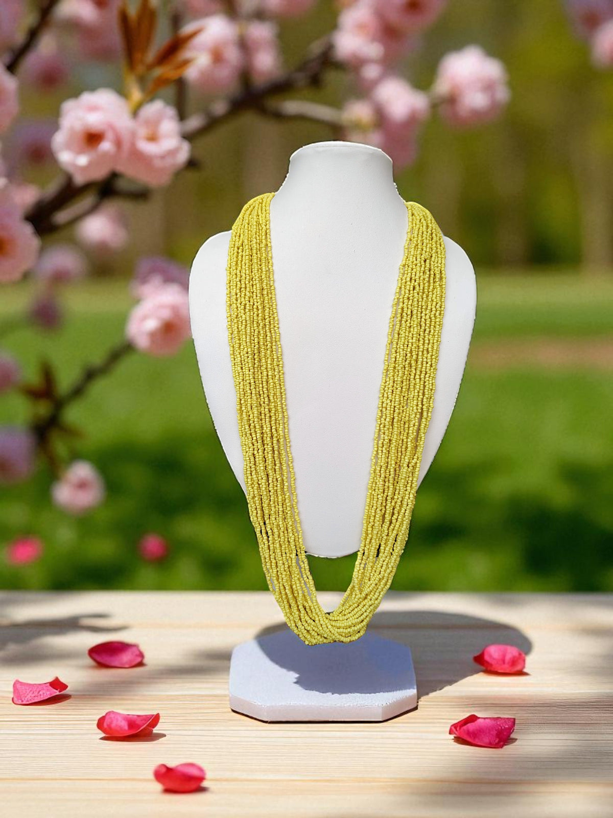 RangSaaz 20-Layer Luxe Long Beaded Necklace (With Optional Statement Earrings) - view 38