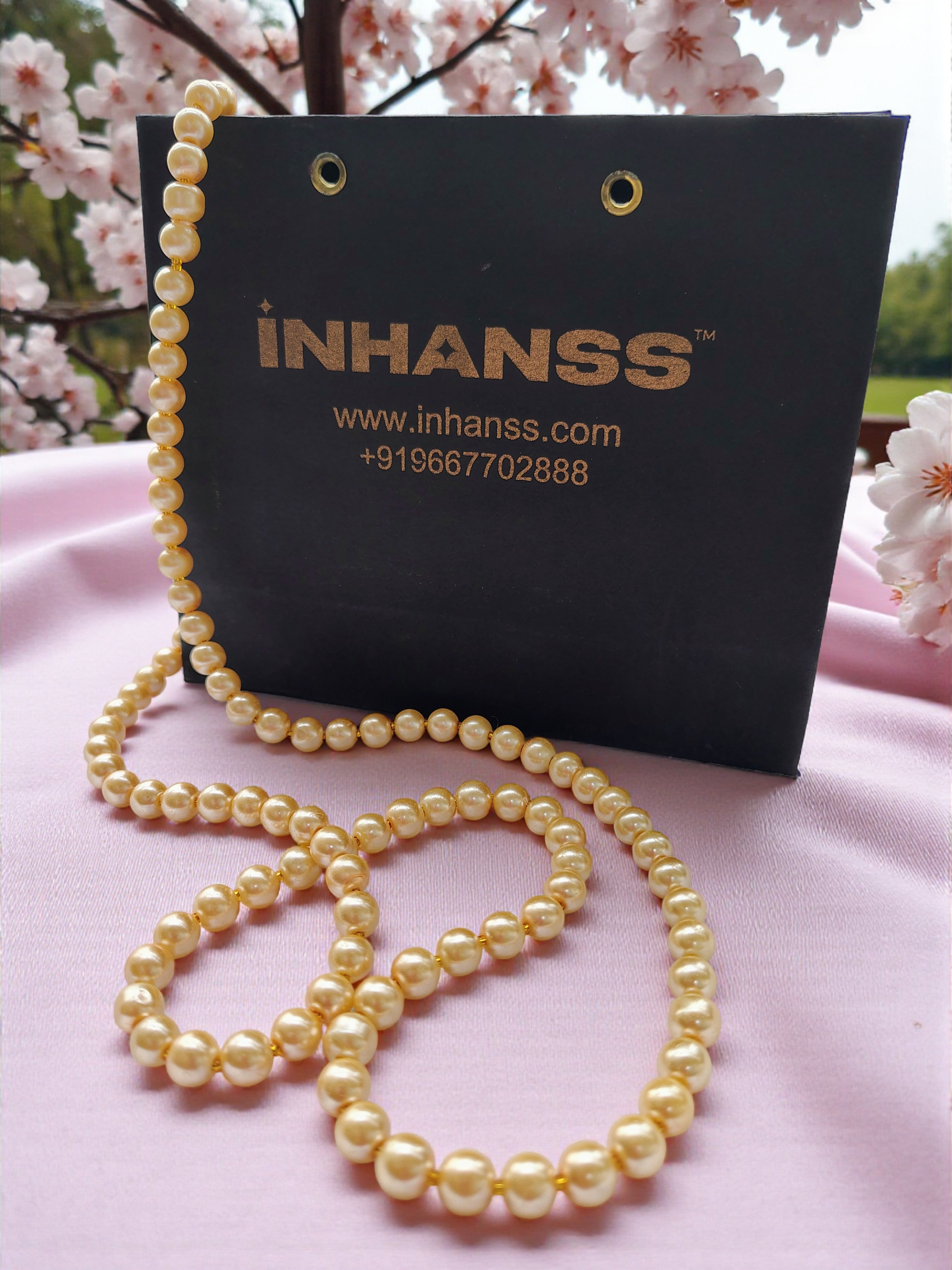 BeigeBlush Pearl Necklace