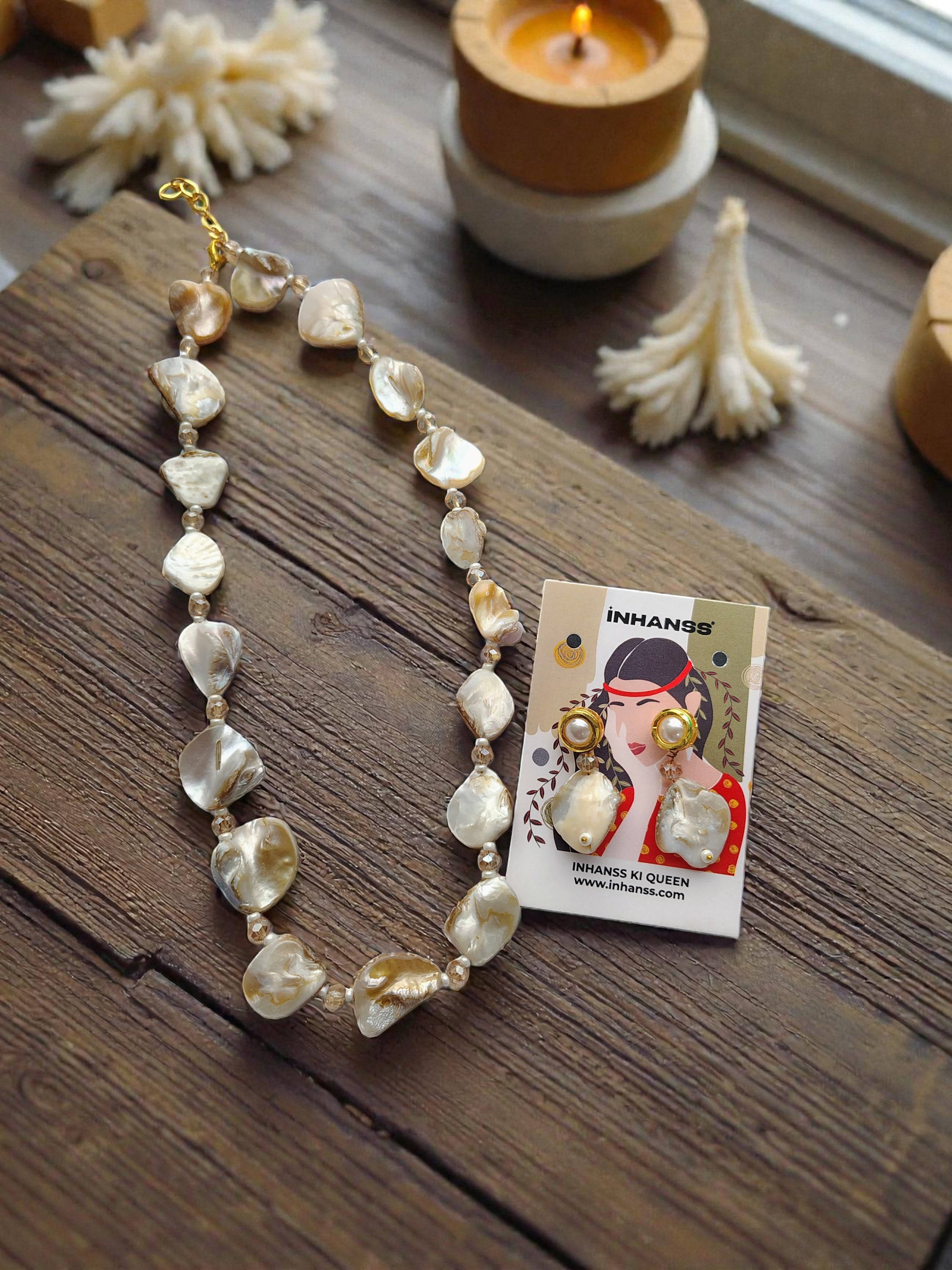 OceanNoor Shell Necklace Set
