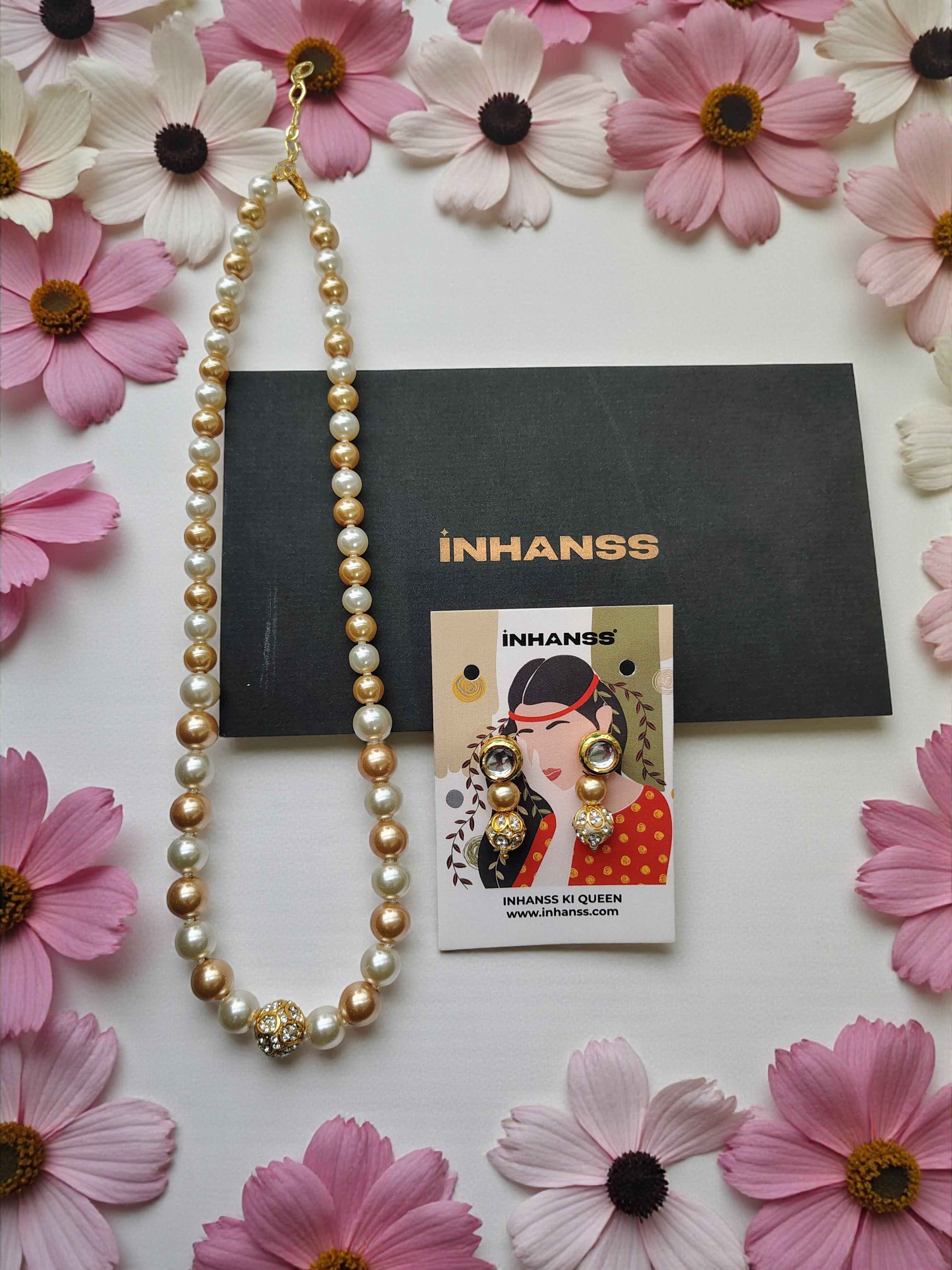 SwarnSaumya Pearl Necklace Set