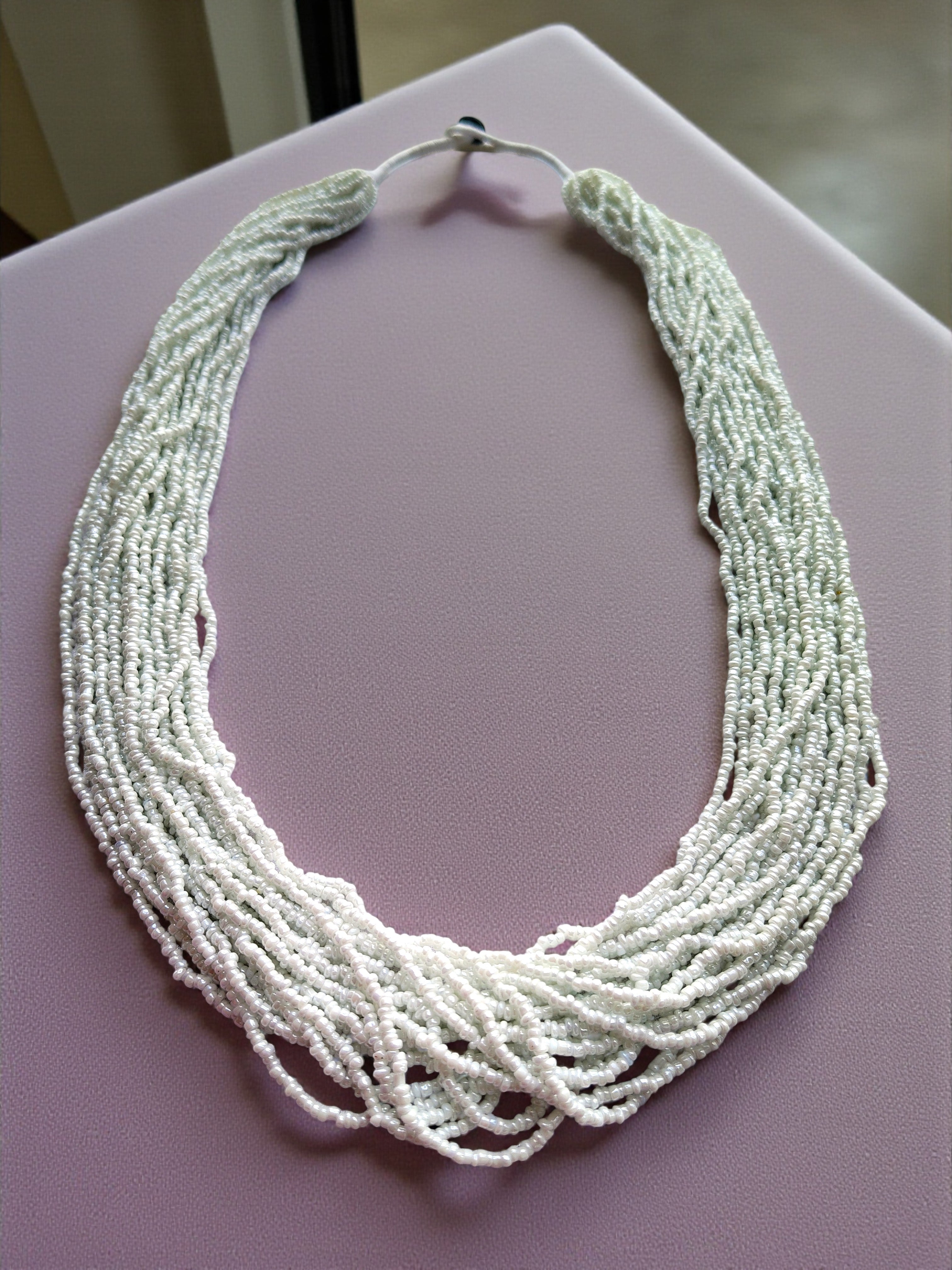RangSaaz 20-Layer Luxe Long Beaded Necklace (With Optional Statement Earrings) - 16 Colors Available