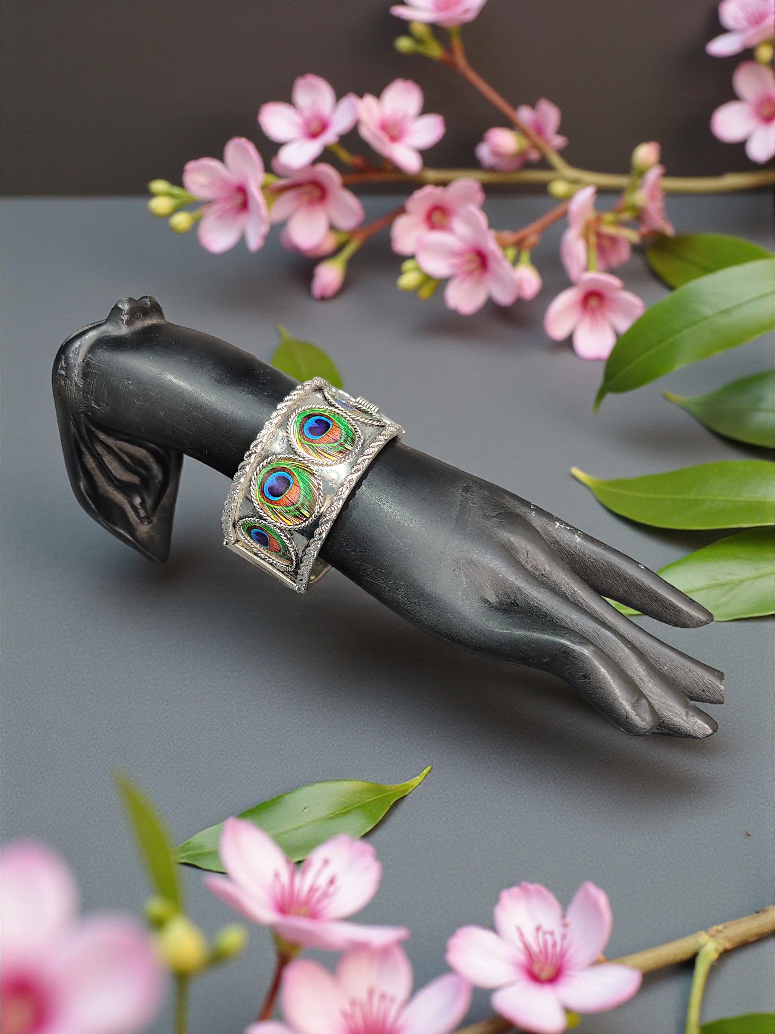Peacock Royale Kada Bracelet