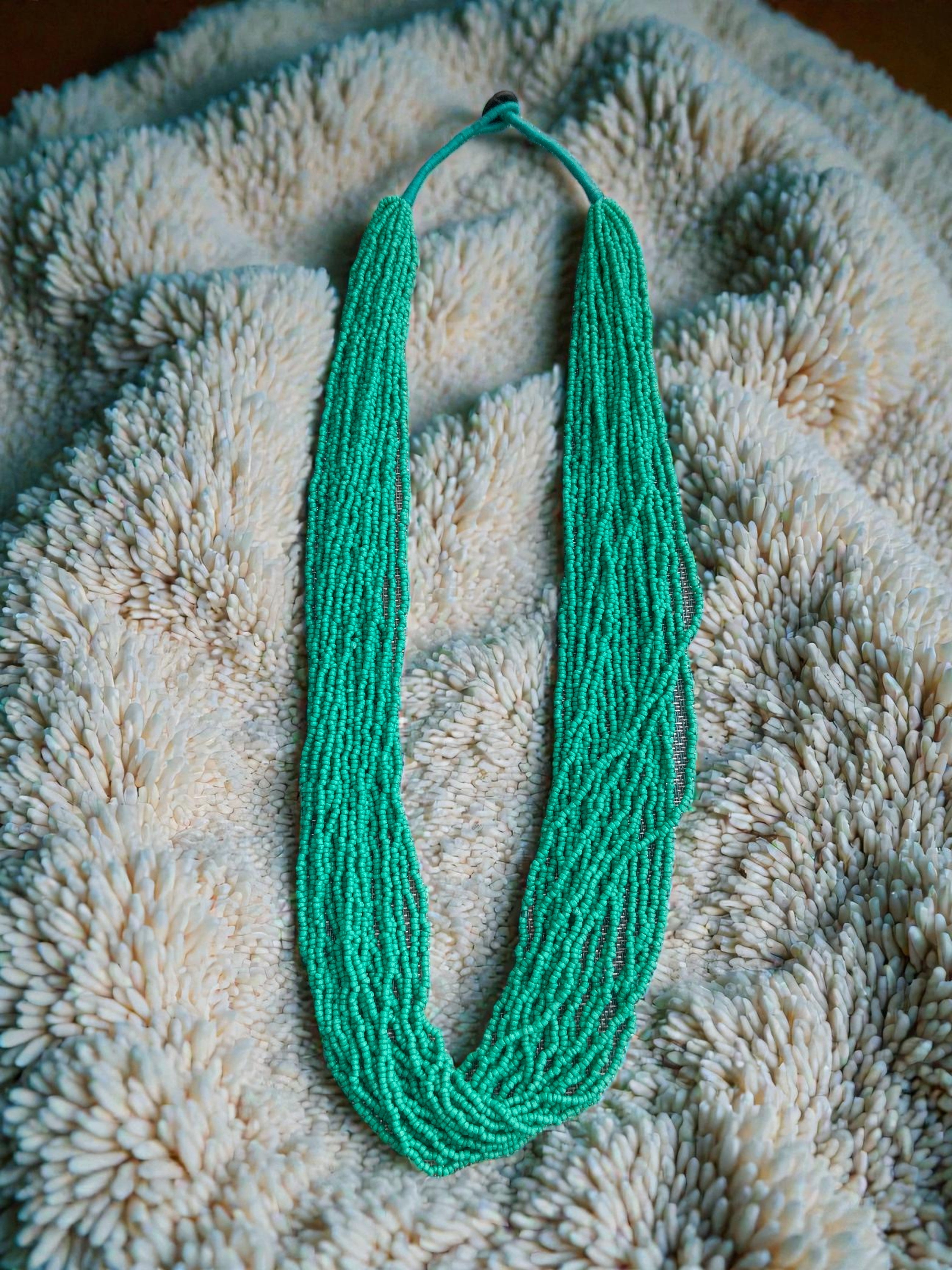RangSaaz 20-Layer Luxe Long Beaded Necklace (With Optional Statement Earrings) - 16 Colors Available