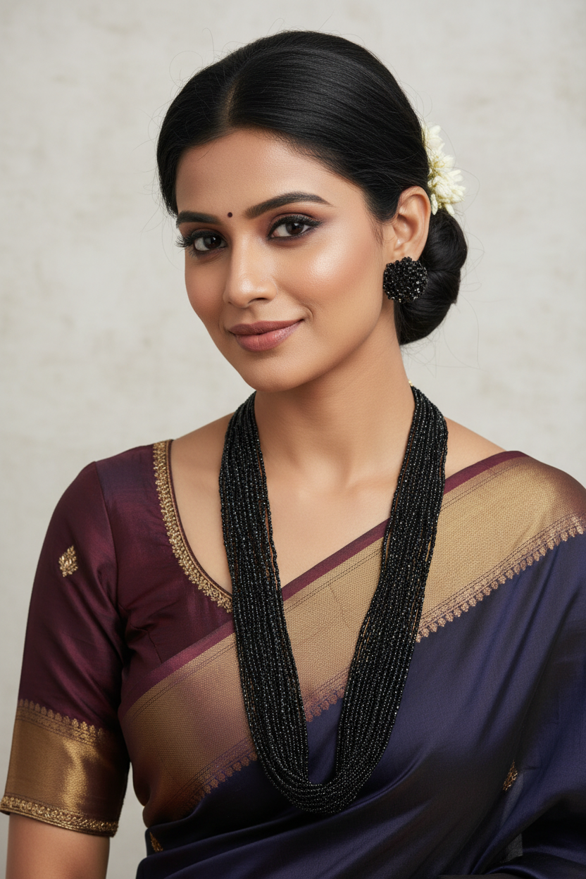 RangSaaz 20-Layer Luxe Long Beaded Necklace (With Optional Statement Earrings) - 16 Colors Available