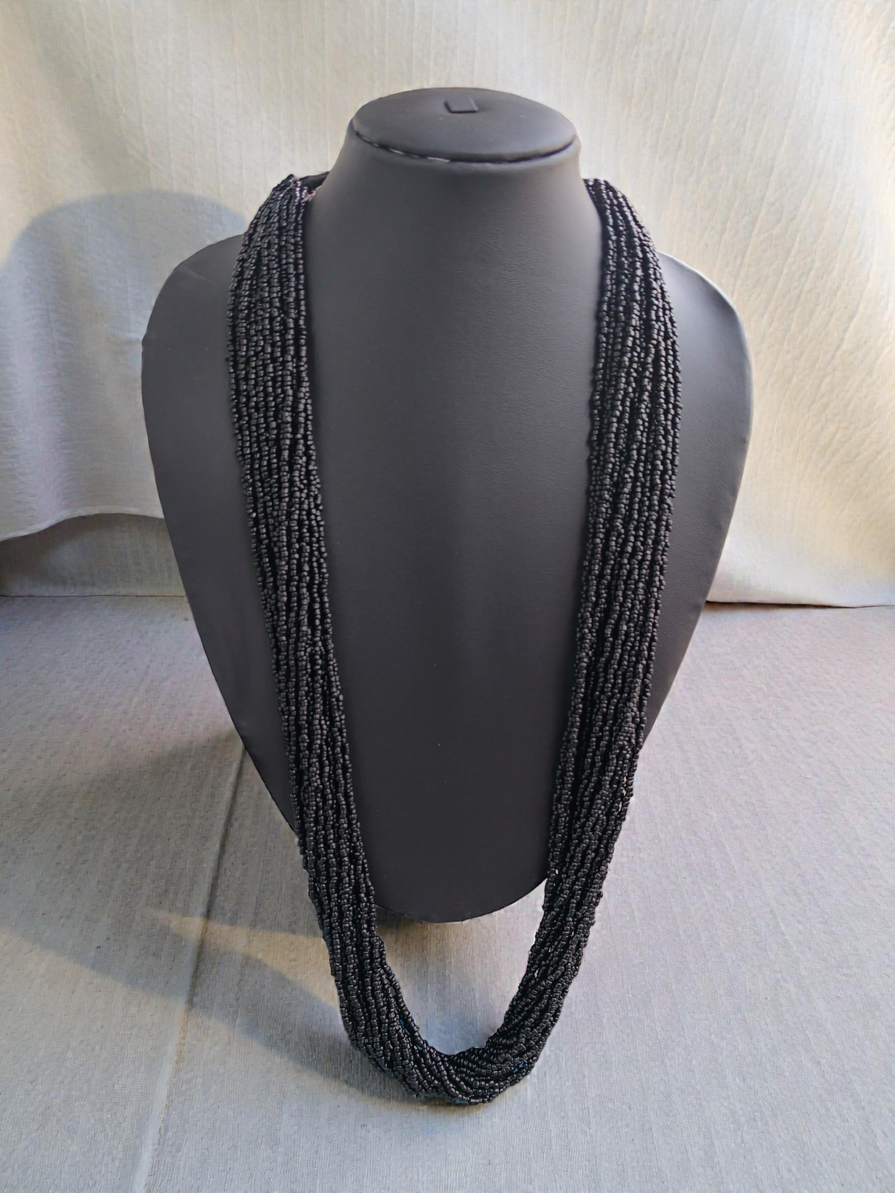 RangSaaz 20-Layer Luxe Long Beaded Necklace (With Optional Statement Earrings) - 16 Colors Available
