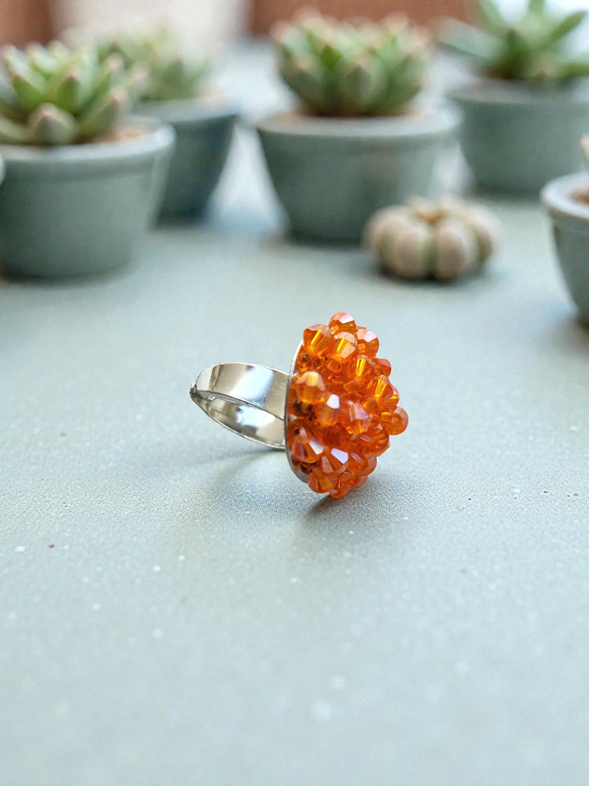 Everyday Pop Crystal Statement Ring â€“ Small Size (11 Colours Available)