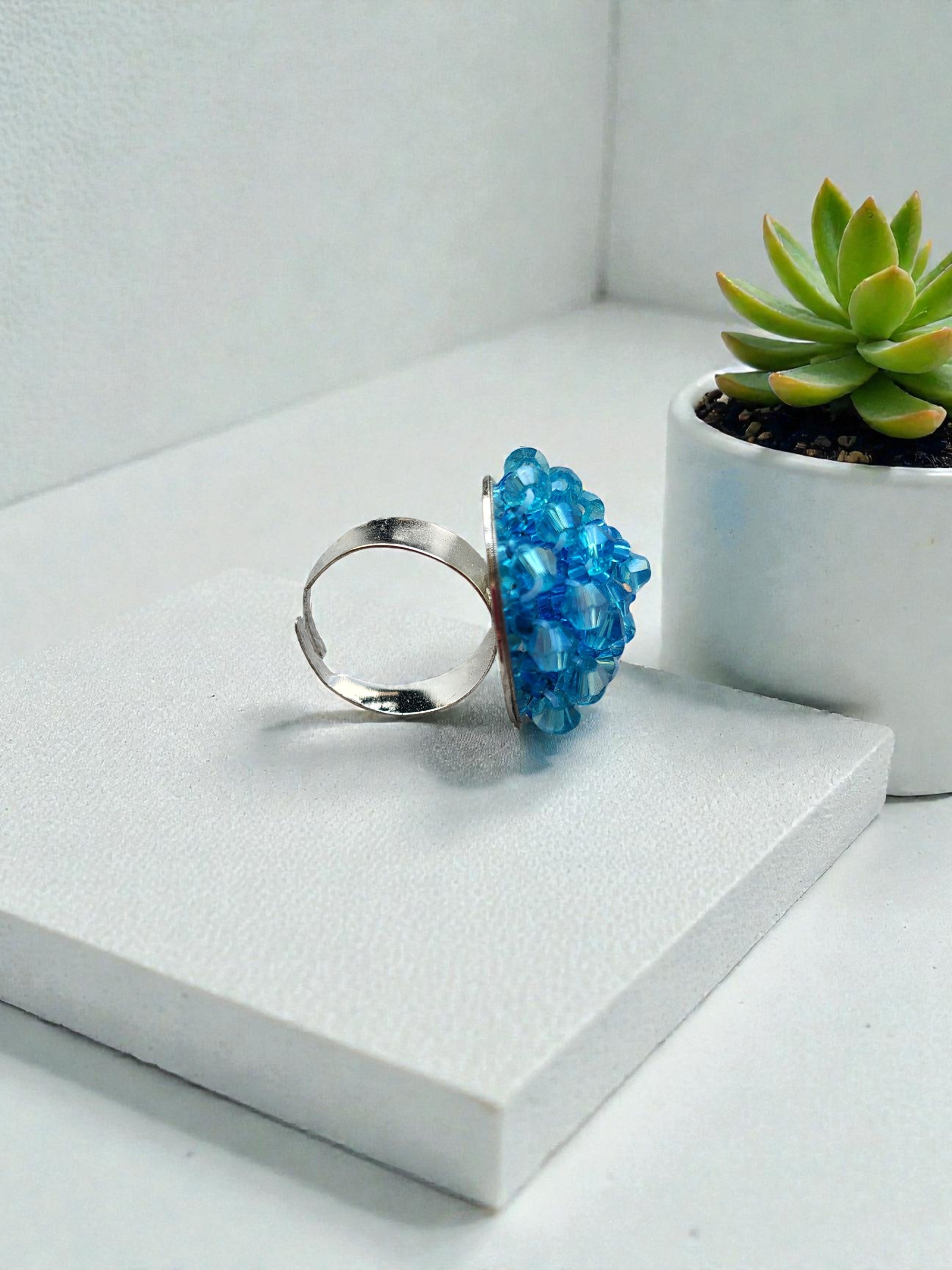 Everyday Pop Crystal Statement Ring â€“ Small Size (11 Colours Available)