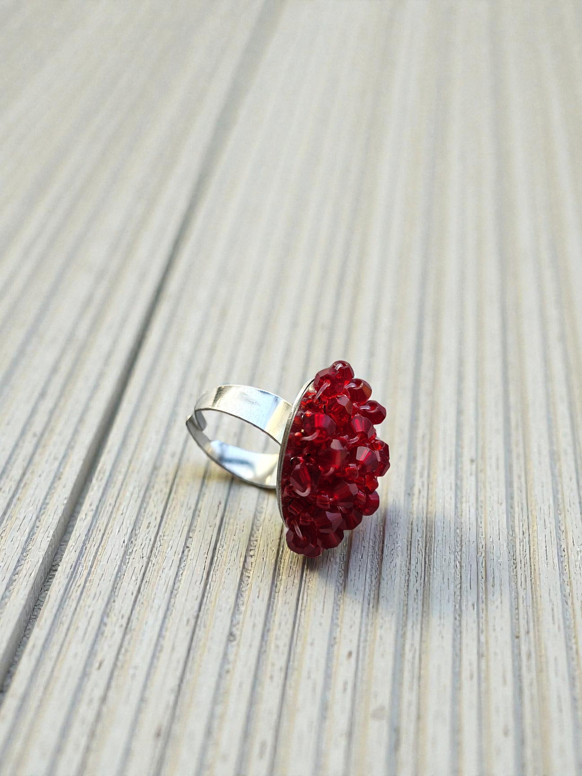 Everyday Pop Crystal Statement Ring â€“ Small Size (11 Colours Available)