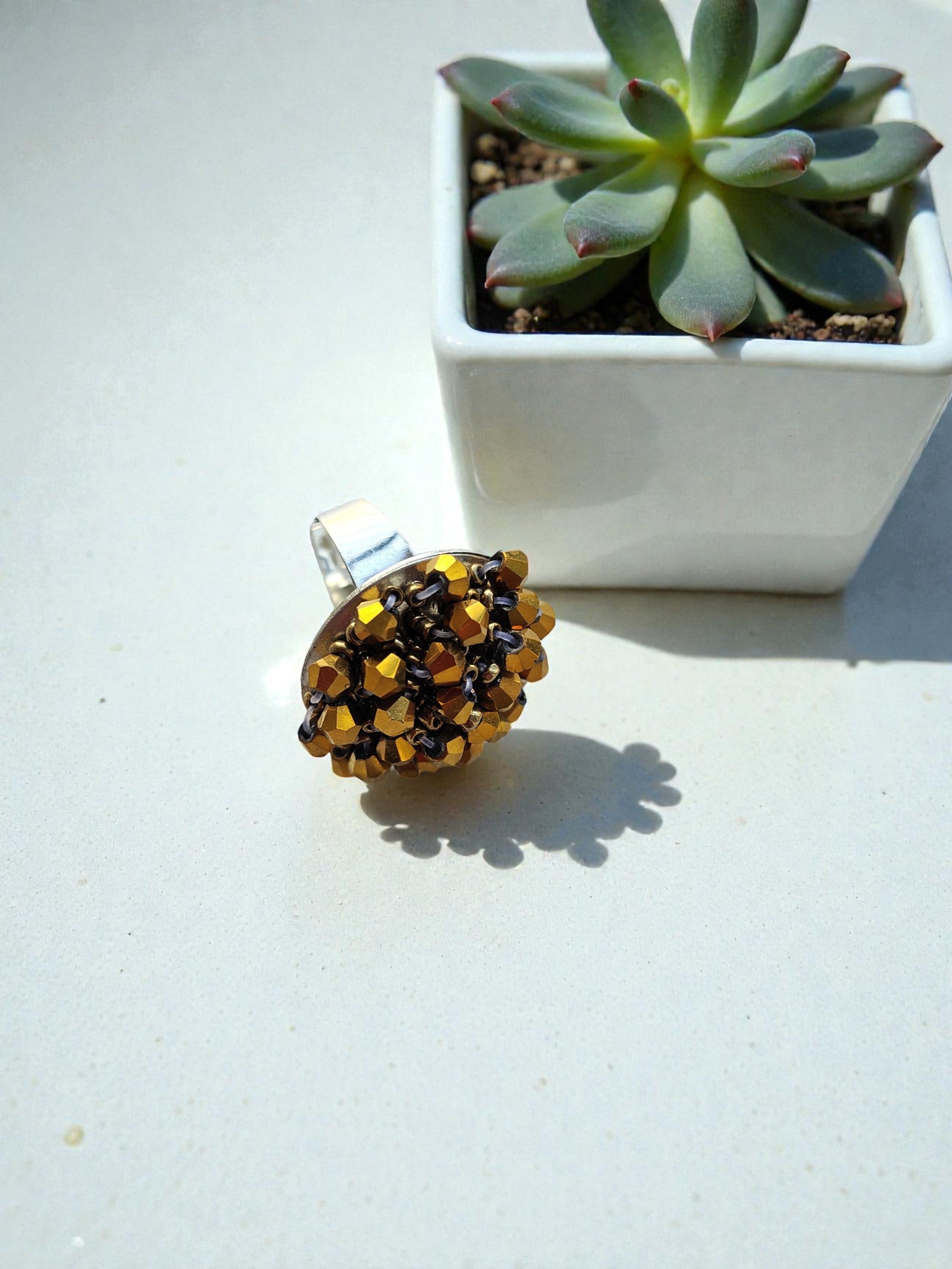 Everyday Pop Crystal Statement Ring â€“ Small Size (11 Colours Available)